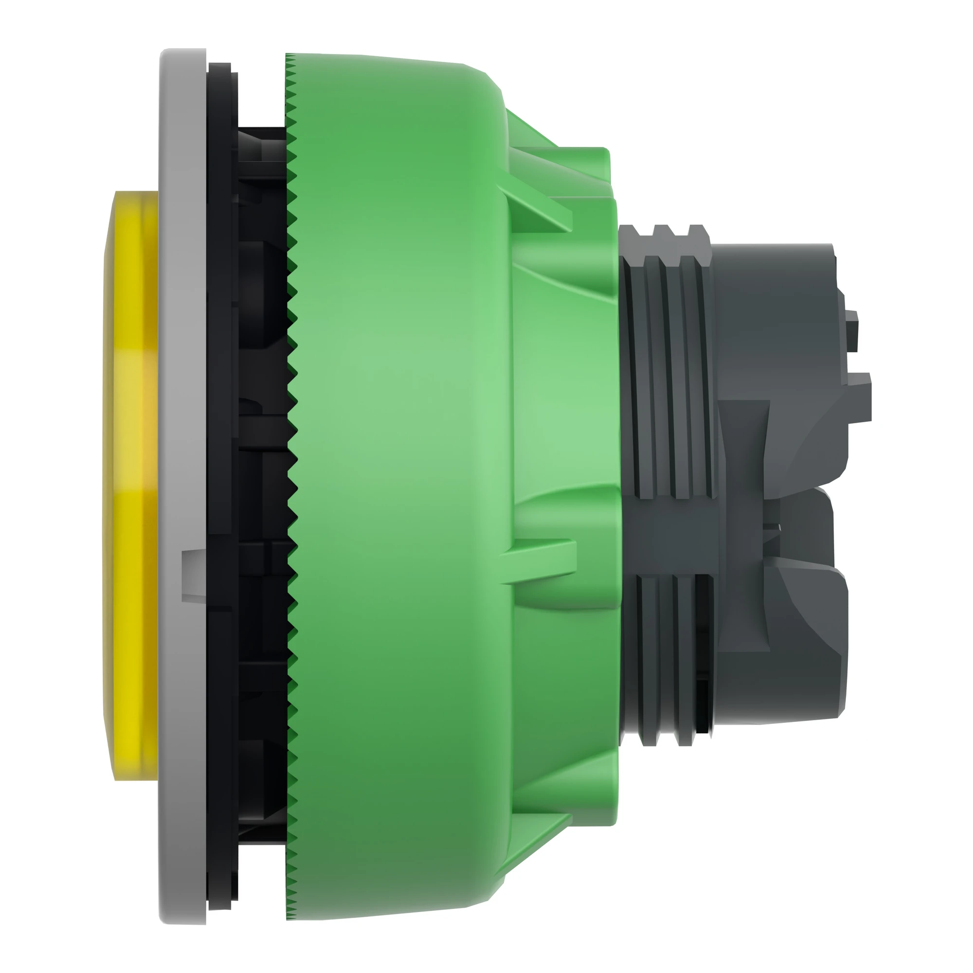 Schneider Electric ZB5FH83C0 Illuminated Push Button, Front Element, Harmony XB5F, Plastic, 30mm, Light Grey, Yellow, Prominent, Unlabeled, Latching (img_005) Schneider Electric ZB5FH83C0 Illuminated Push Button, Front Element, Harmony XB5F, Plastic, 30mm, Light Grey, Yellow, Prominent, Unlabeled, Latching (img_005)