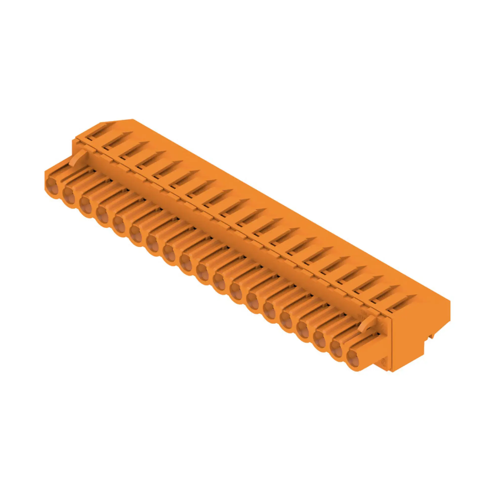 Weidmüller 1948960000 PCB connector (wire connection), 320 V, 23 A, Pitch in mm: 5.08, 4 mm², Number of poles: 19, Clamping yoke connection, Box (img_001)