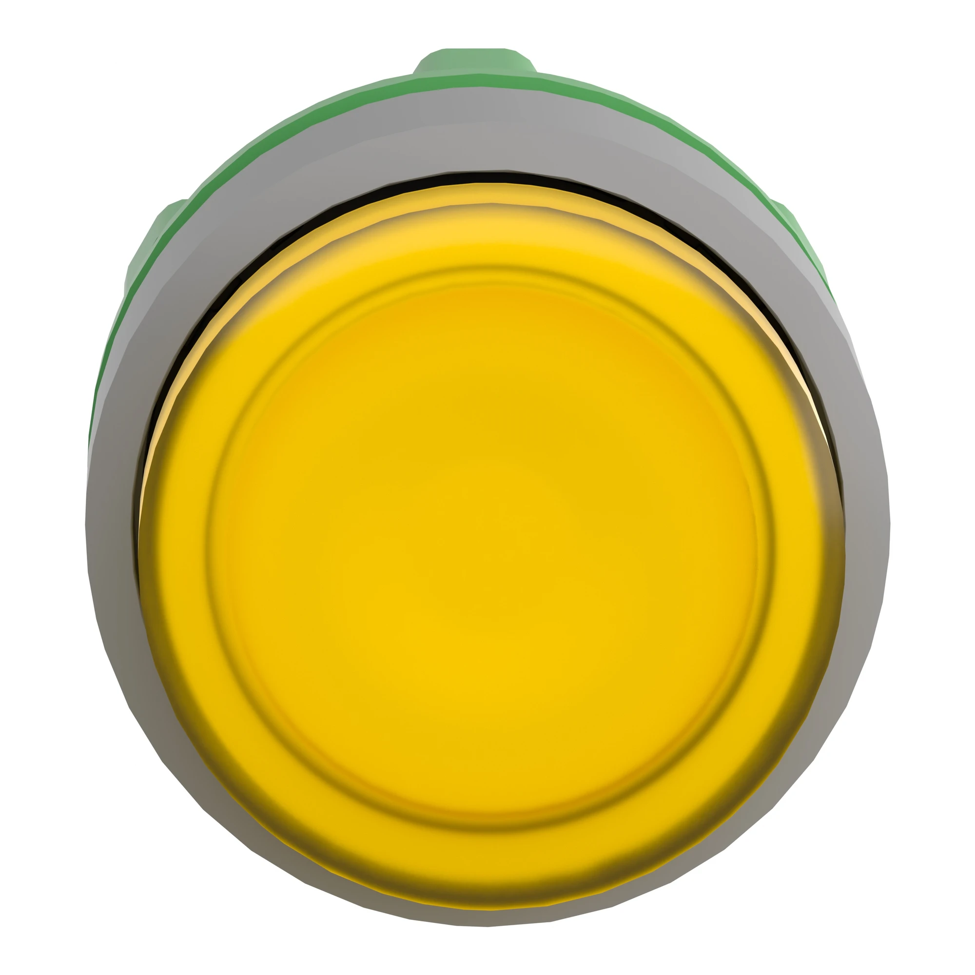 Schneider Electric ZB5AW183C0 Illuminated Push Button, Front Element, Harmony XB5, Plastic, 22mm, Light Grey, Yellow, Projecting, for Universal LED (img_004)