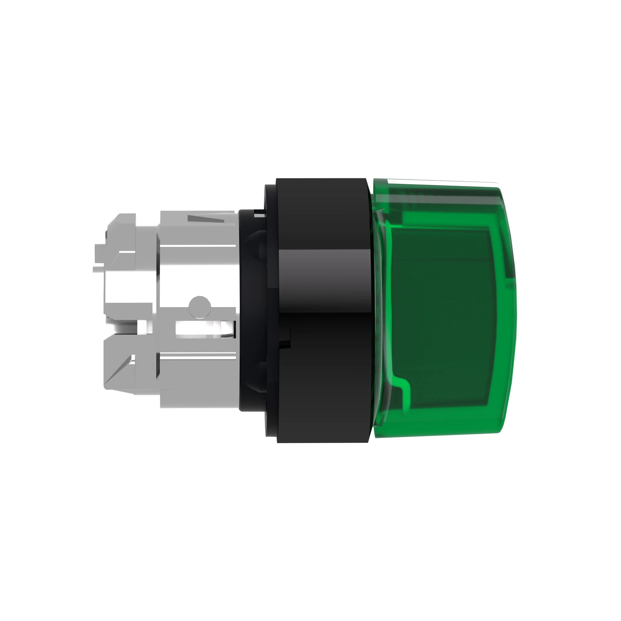 Schneider Electric ZB4BK15337 Illuminated selector switch, front element, Harmony XB4, black metal, 22mm, green, for universal LED, 3 positions (img_004)