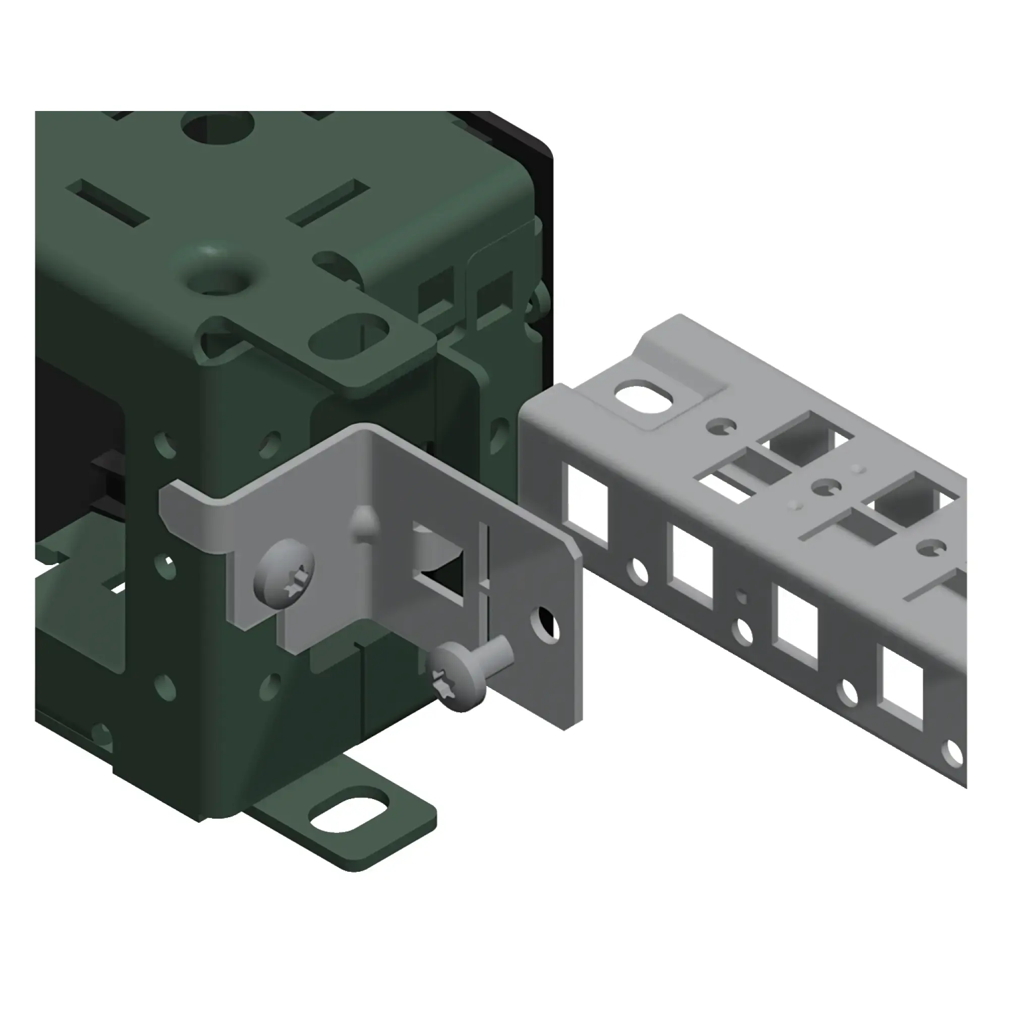 Schneider Electric NSYSPCR Spacial SF base bracket holders, 100mm, pack of 12 pieces (img_002)