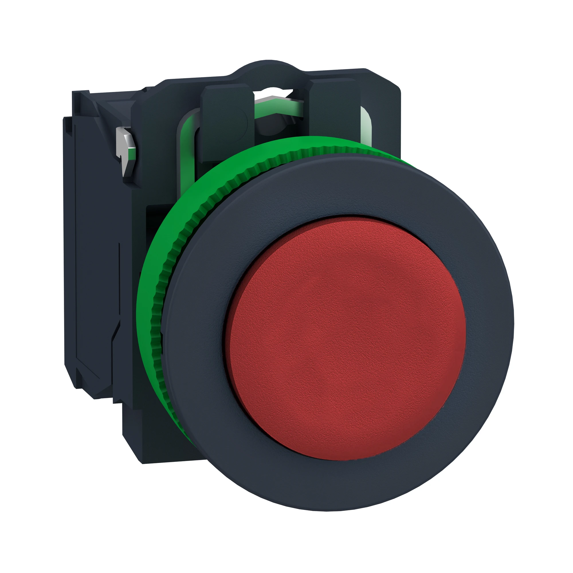Schneider Electric XB5FL42 Pushbutton, Harmony XB5F, plastic, antimicrobial, projecting, red, unmarked, 30mm, momentary, 1NC (img_001) Schneider Electric XB5FL42 Pushbutton, Harmony XB5F, plastic, antimicrobial, projecting, red, unmarked, 30mm, momentary, 1NC (img_001)