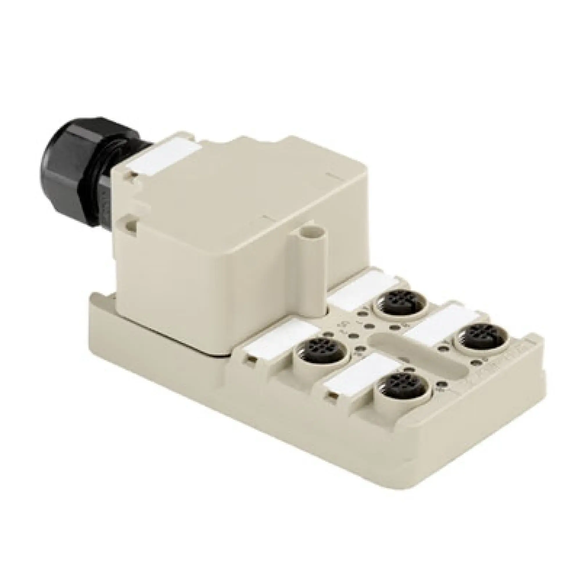 Weidmüller 1892100005 Sensor-actuator passive distributor (without cable), Hood version, M12, 30 V, A-coded, LED: Yes, LED initiator: Yes, Wiring type: NPN (img_001)
