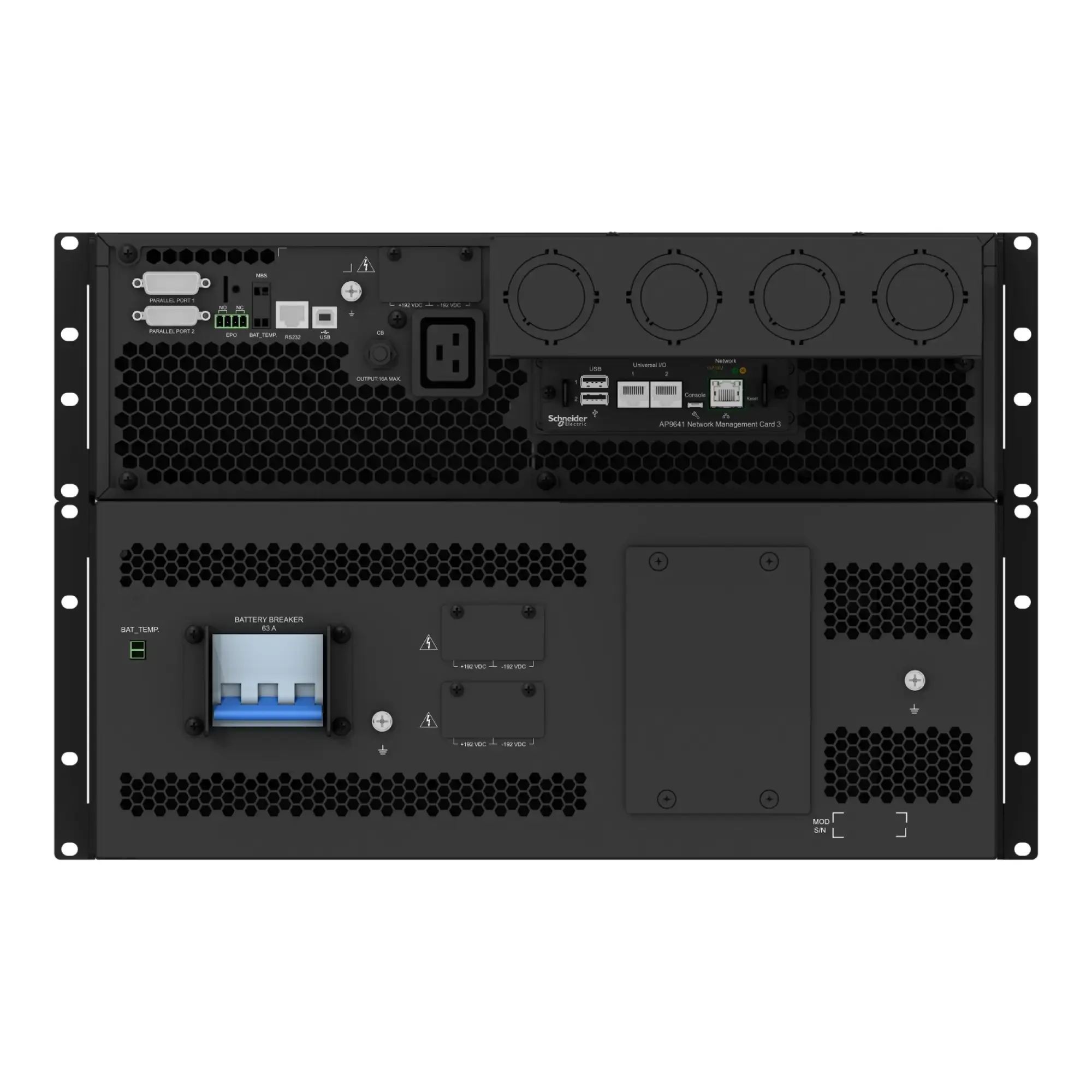 APC SRTG20KXLI Smart-UPS On-Line, 20kVA/20kW, Rack/Tower, 230V/380V..415V, Festverdrahtung 3-adrig (1P+N+E) + 5-adrig (3P+N+E), Netzwerkkarte, o. Rack-Einbausatz (img_008)