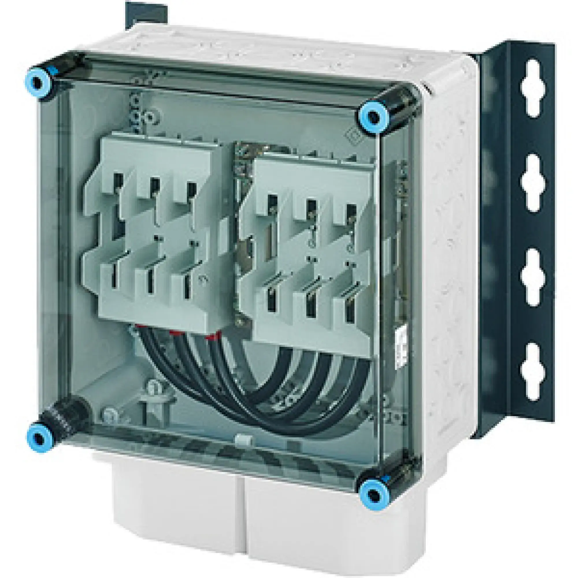 Hensel 20001511 anschlussfertiger Verteiler 2x3xNH 00 , 125 A + PE +N, mit Brücken 35 qmm Mi AK 3142 (img_002) Hensel 20001511 anschlussfertiger Verteiler 2x3xNH 00 , 125 A + PE +N, mit Brücken 35 qmm Mi AK 3142 (img_002)