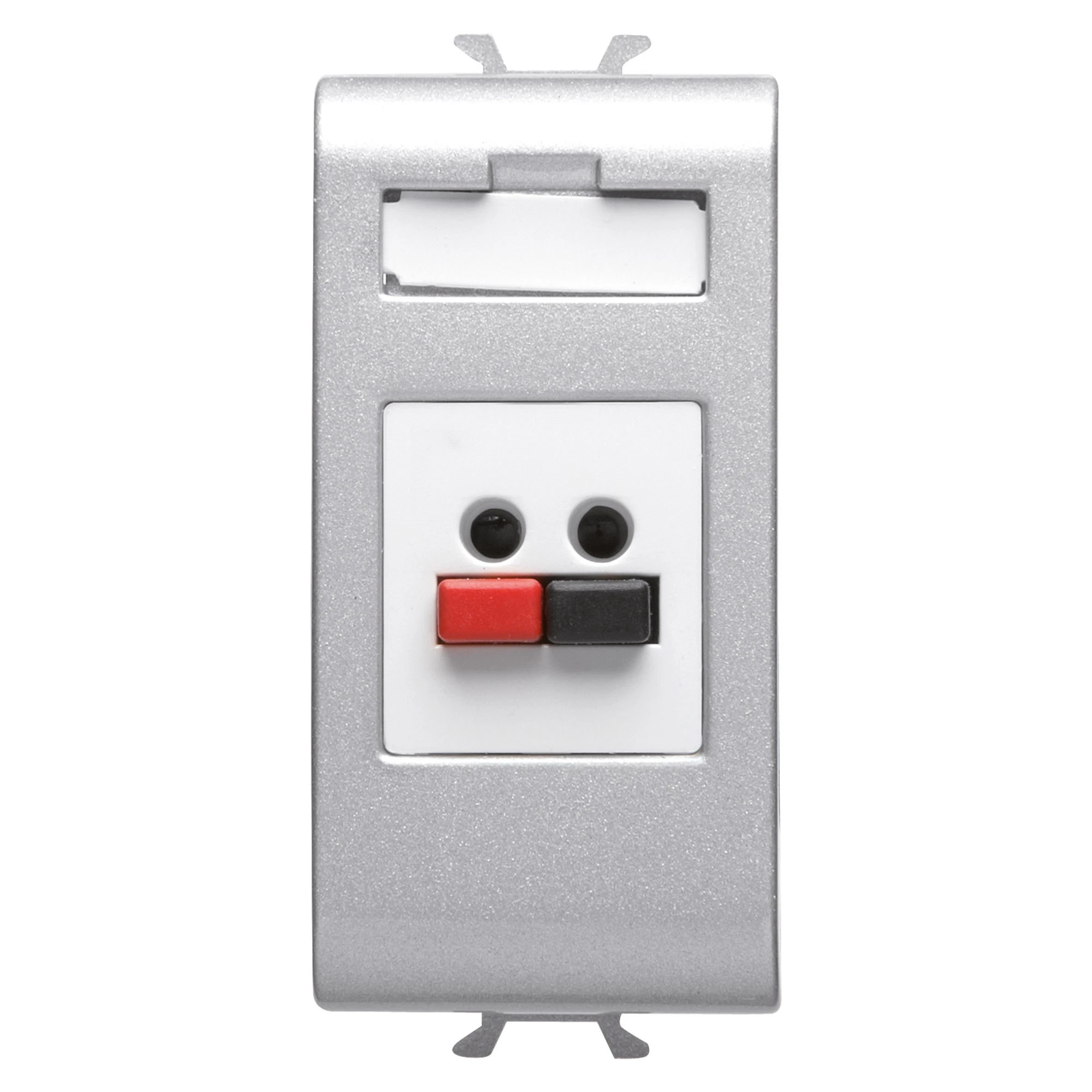 GEWISS GW14458 AUDIO AND VIDEO SOCKET - SPEAKER SOCKET - 1 MODULE - TITANIUM - CHORUSMART (img_001)