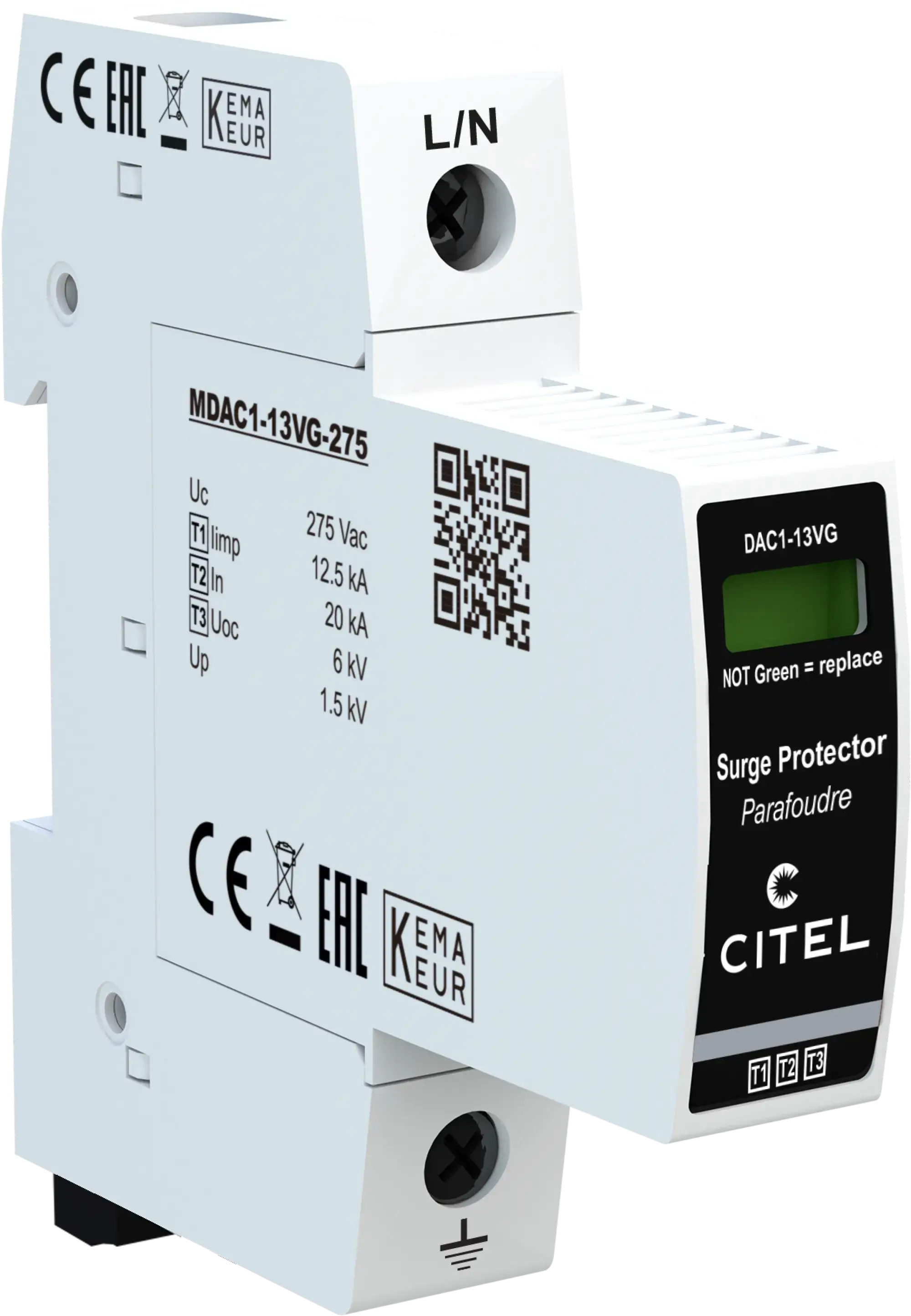 Citel 821730221 Kombi-Ableiter 1-polig Typ 1+2+3 für 230 V Netze zum Einsatz in der NSHV (img_001) Citel 821730221 Kombi-Ableiter 1-polig Typ 1+2+3 für 230 V Netze zum Einsatz in der NSHV (img_001)