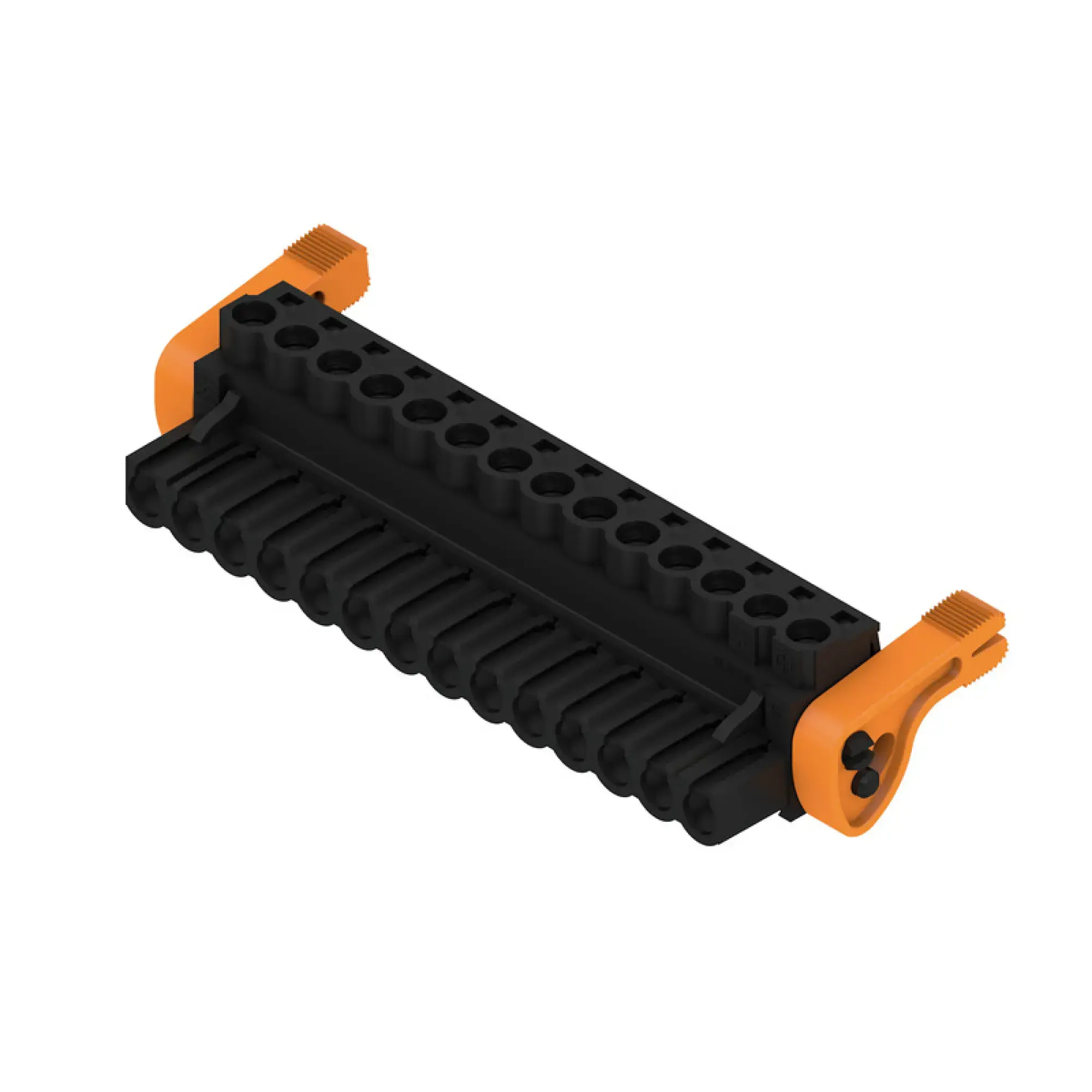 Weidmüller 1957100000 PCB connector (wire connection), 320 V, 23 A, Pitch in mm: 5.00, 4 mm², Number of poles: 14, Clamping yoke connection, Box (img_001) Weidmüller 1957100000 PCB connector (wire connection), 320 V, 23 A, Pitch in mm: 5.00, 4 mm², Number of poles: 14, Clamping yoke connection, Box (img_001)