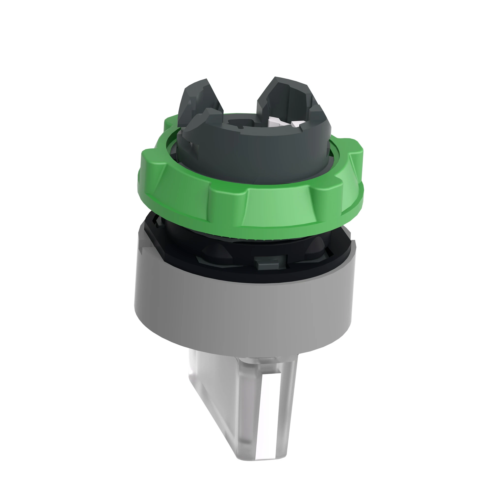 Schneider Electric ZB5AK1813C0 Illuminated selector switch, front element, Harmony XB5, plastic, 22mm, white, for universal LED, 3 positions, spring return to right (img_008)