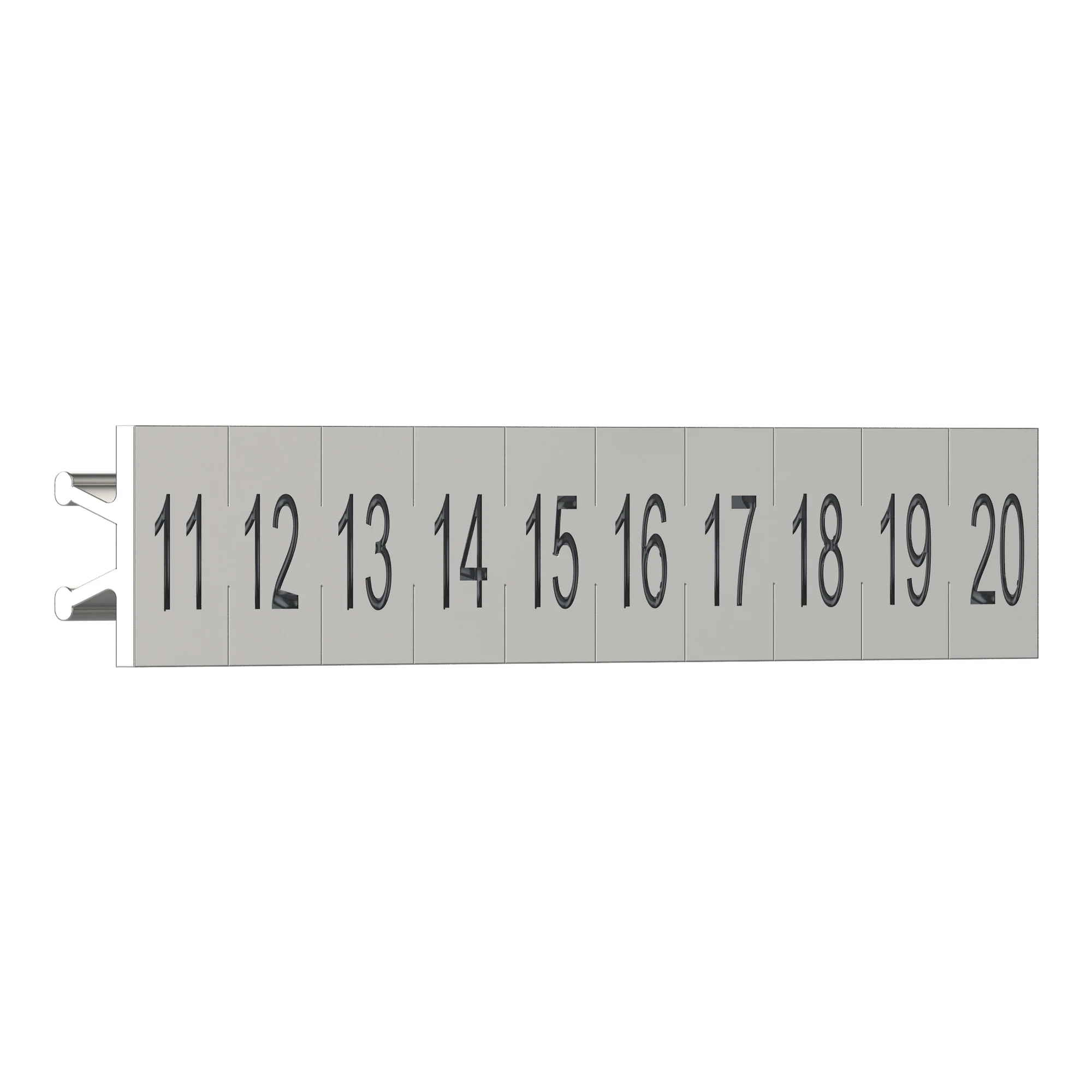 Schneider Electric SSDZLN2 Plug-in labels for SSD semiconductor relays, numbered from 11 to 20 (img_003) Schneider Electric SSDZLN2 Plug-in labels for SSD semiconductor relays, numbered from 11 to 20 (img_003)