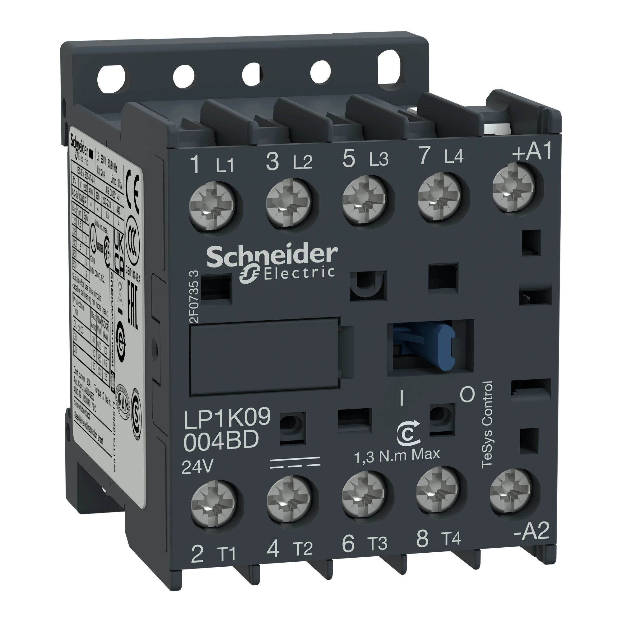Schneider Electric LP1K12004FD Power Contactor LP1K 4p, Coil 110 V DC (img_001) Schneider Electric LP1K12004FD Power Contactor LP1K 4p, Coil 110 V DC (img_001)