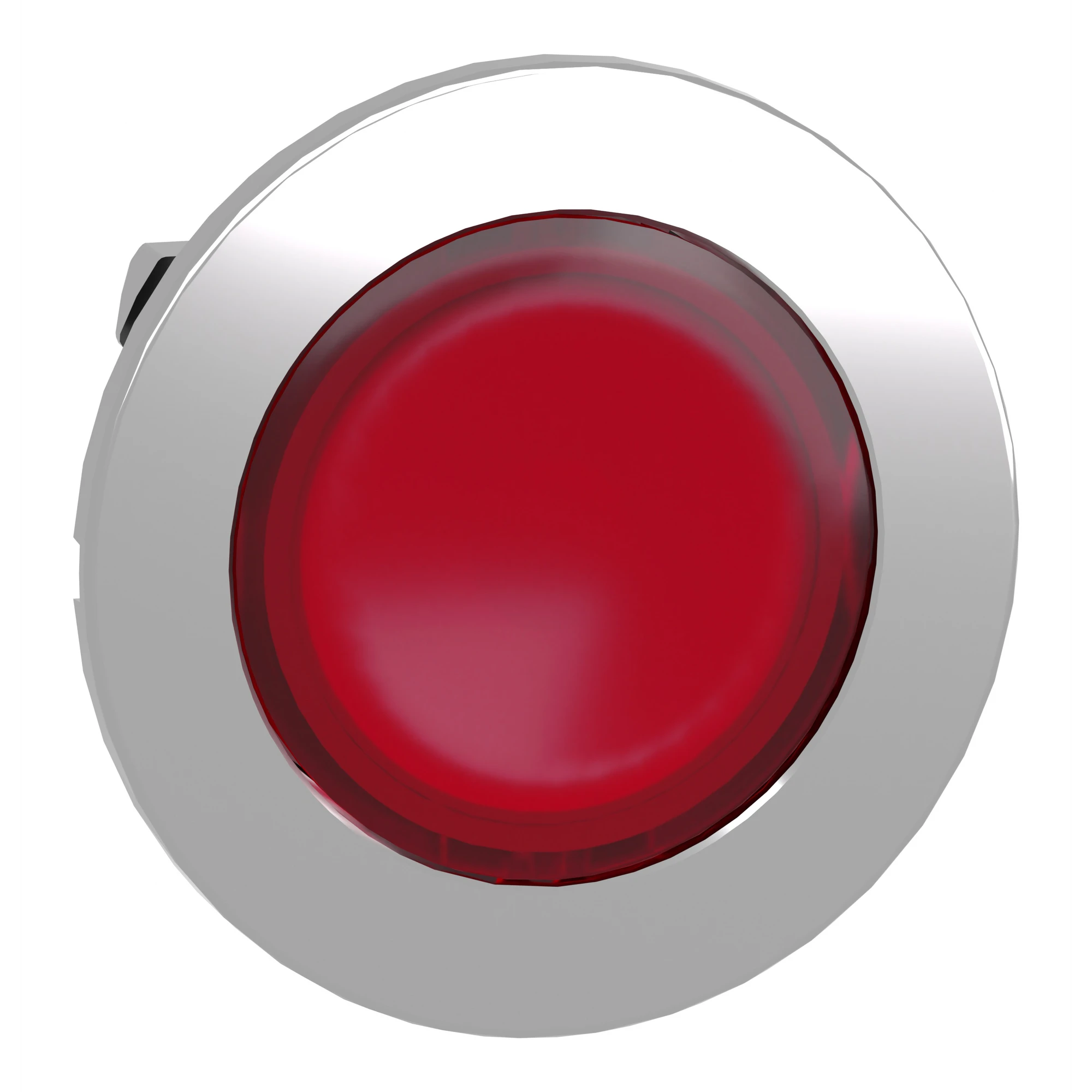 Schneider Electric ZB4FA48 Illuminated push-button, front element, Harmony XB4F, metal, 30mm, red, for universal LED, for insert label (img_001)