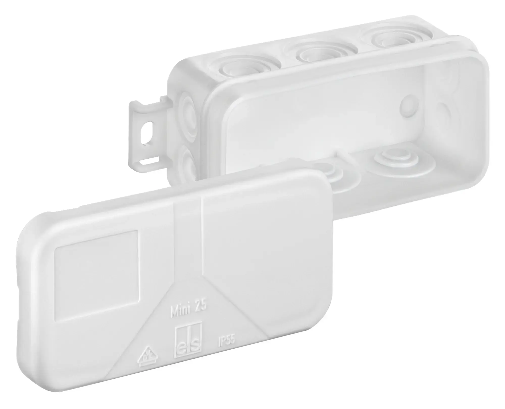 Spelsberg 31060801 Junction box, Type of protection IP55, Max. conductor cross section 2,5², Impact strength IK07, Protection class II, Ui 400V AC, VDE, Halogen free (img_001)