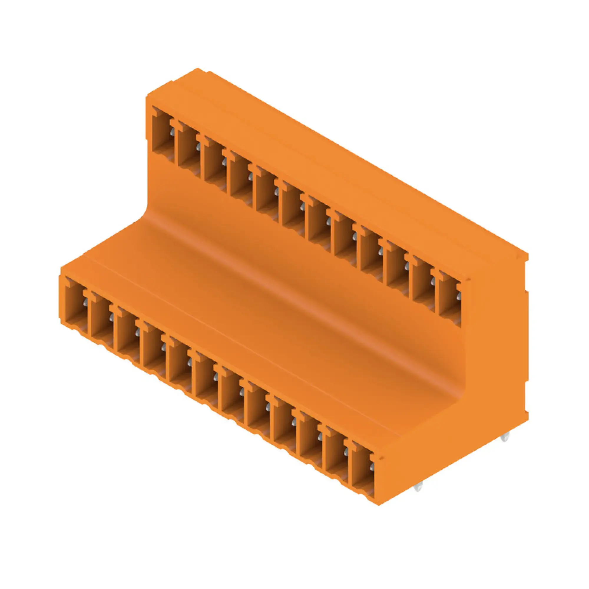 Weidmüller 1032210000 PCB connector (board connection), 160 V, 17.5 A, Pitch in mm: 3.81, Number of poles: 24, THT solder connection, Box (img_001)