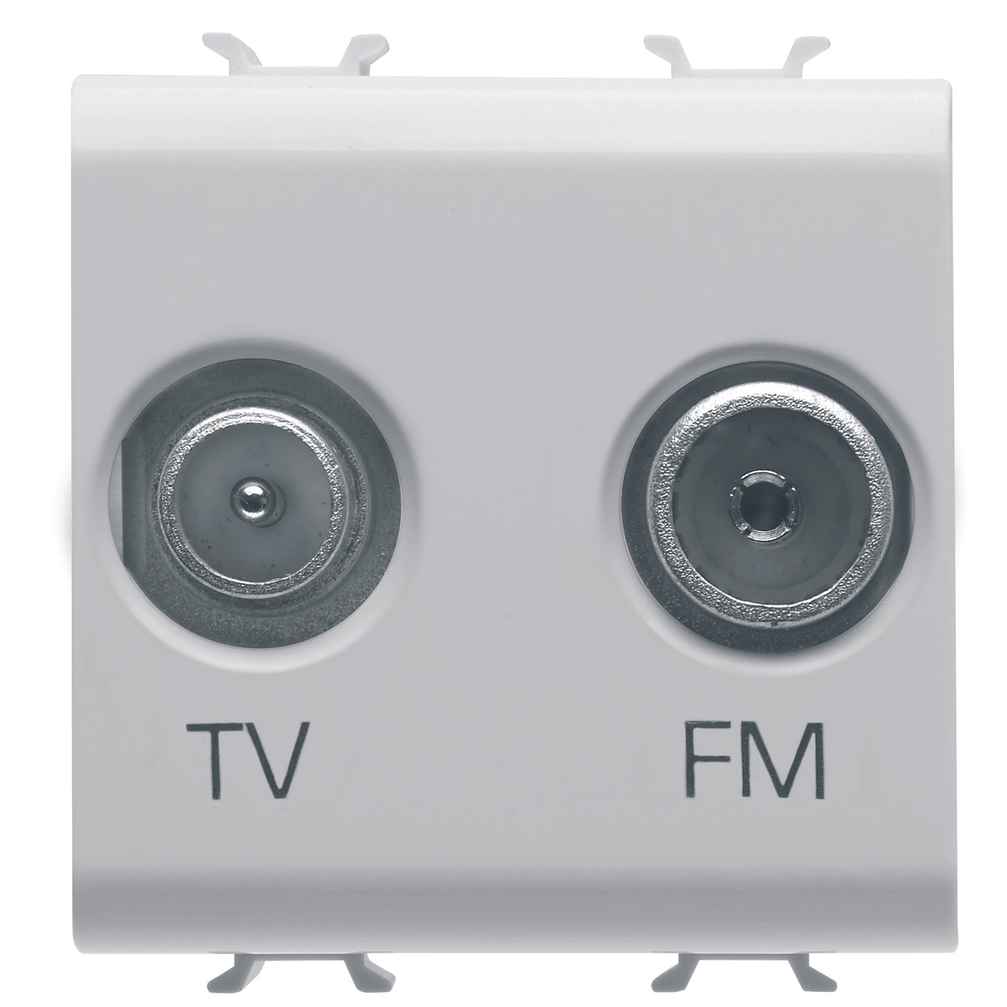 GEWISS GW10381 SOCKET-OUTLET TV-FM - DIRECT - 2 MODULES - GLOSSY WHITE - CHORUSMART (img_001) GEWISS GW10381 SOCKET-OUTLET TV-FM - DIRECT - 2 MODULES - GLOSSY WHITE - CHORUSMART (img_001)