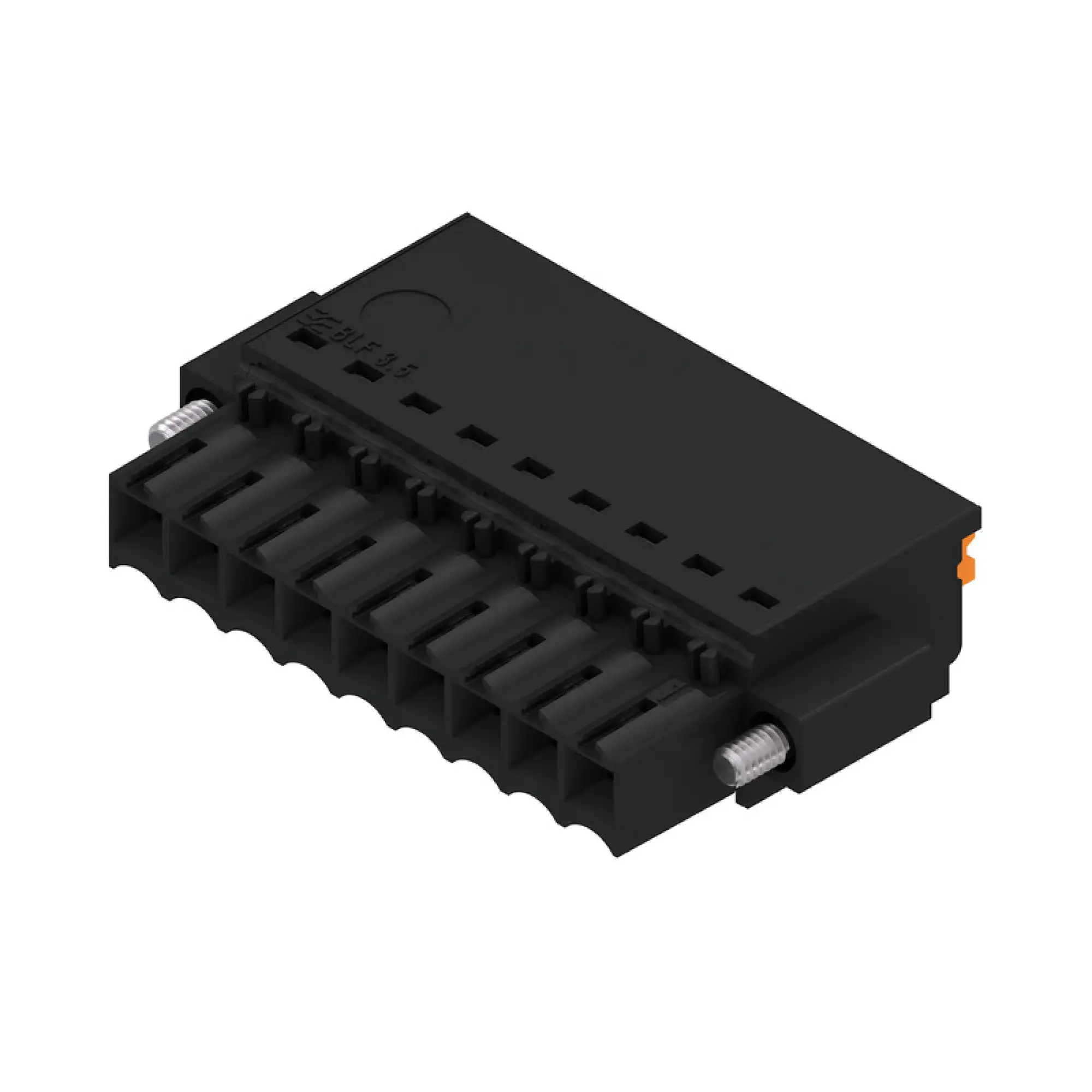 Weidmüller 2459640000 PCB connector (wire connection), 160 V, 17.5 A, Pitch in mm: 3.50, 1.5 mm², Number of poles: 9, PUSH IN with actuator, Box (img_001)