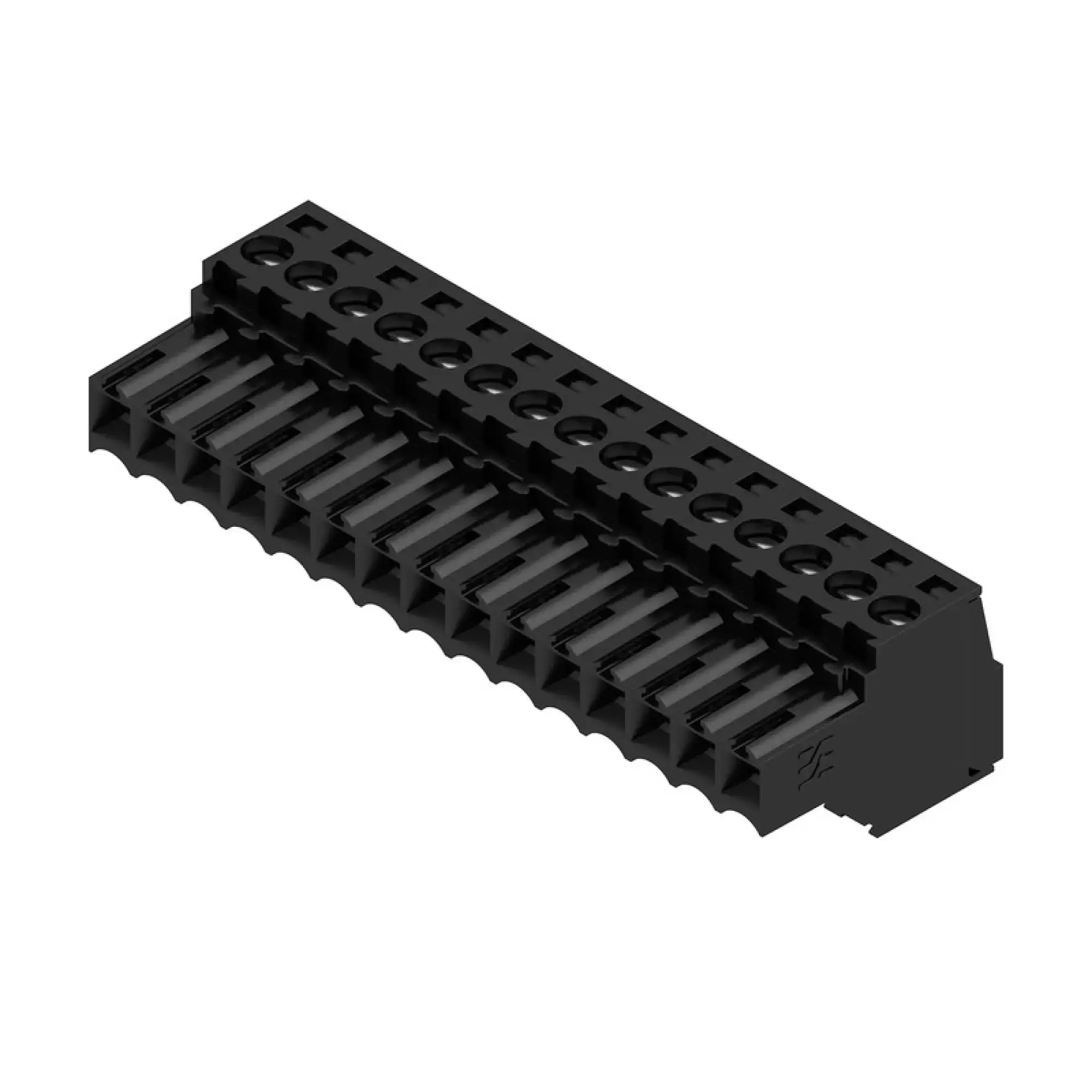 Weidmüller 1615760000 PCB connector (wire connection), 160 V, 17 A, Pitch in mm: 3.50, 1.5 mm², Number of poles: 15, Clamping yoke connection, Box (img_001)