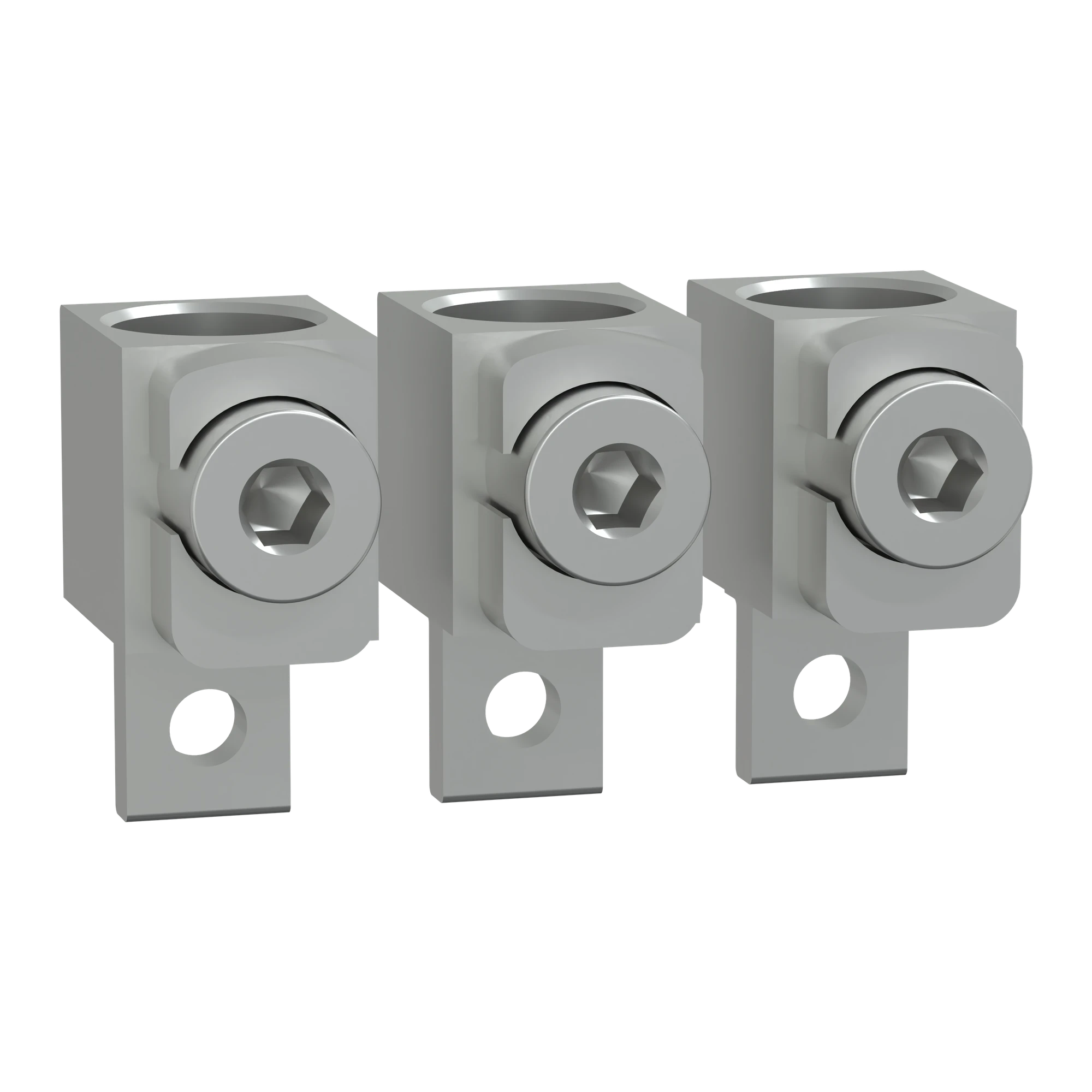 Schneider Electric TPSCON49 Aluminium-Kabelsteckverbinder, TransferPacT, für 1 Kabel 120 bis 240 mm², Rahmen 250A, 3P, Satz mit 3 Stück (img_001) Schneider Electric TPSCON49 Aluminium-Kabelsteckverbinder, TransferPacT, für 1 Kabel 120 bis 240 mm², Rahmen 250A, 3P, Satz mit 3 Stück (img_001)