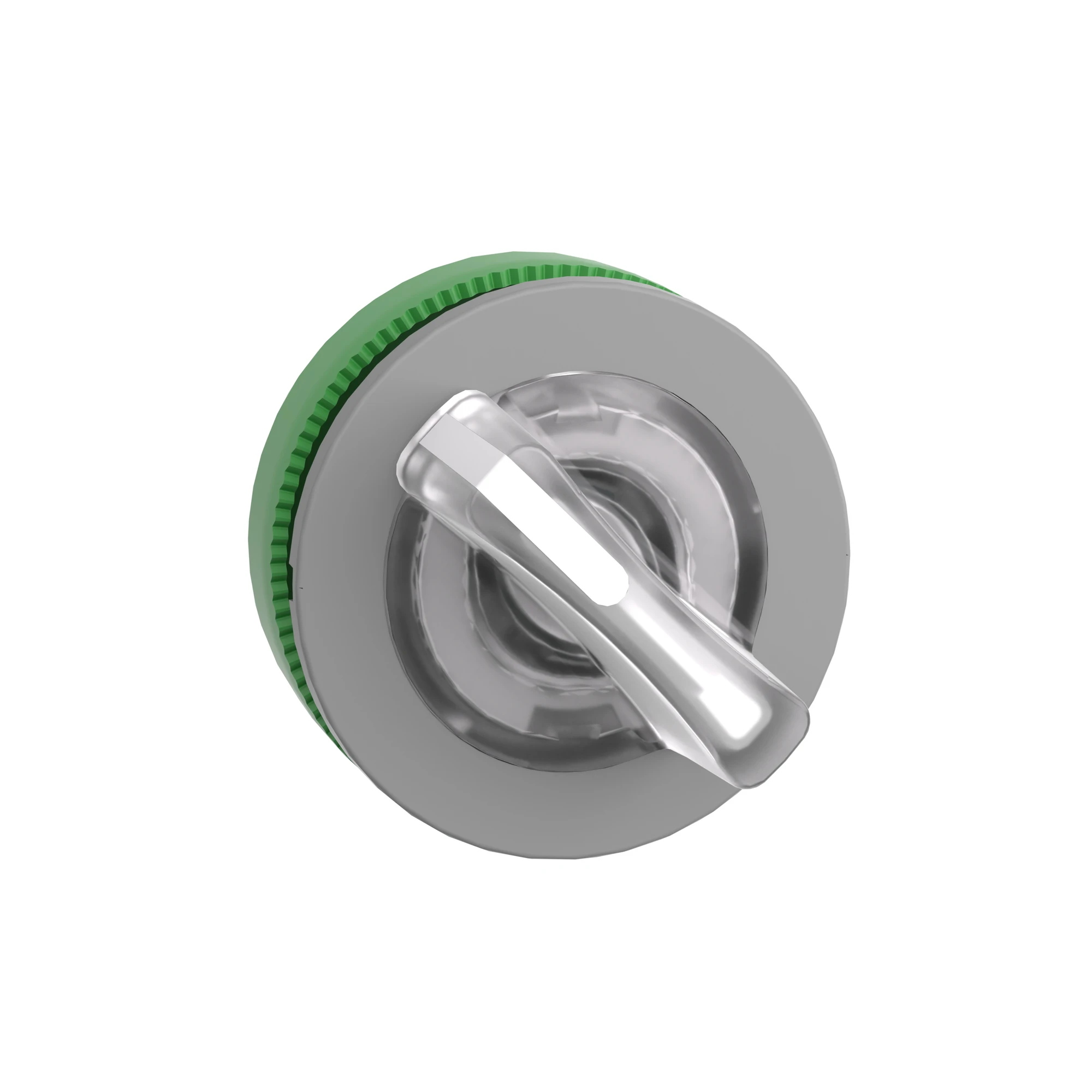 Schneider Electric ZB5FK1213C0 Illuminated selector switch, front element, Harmony XB5F, plastic, 30mm, white, for universal LED, 2 positions, latching (img_002)