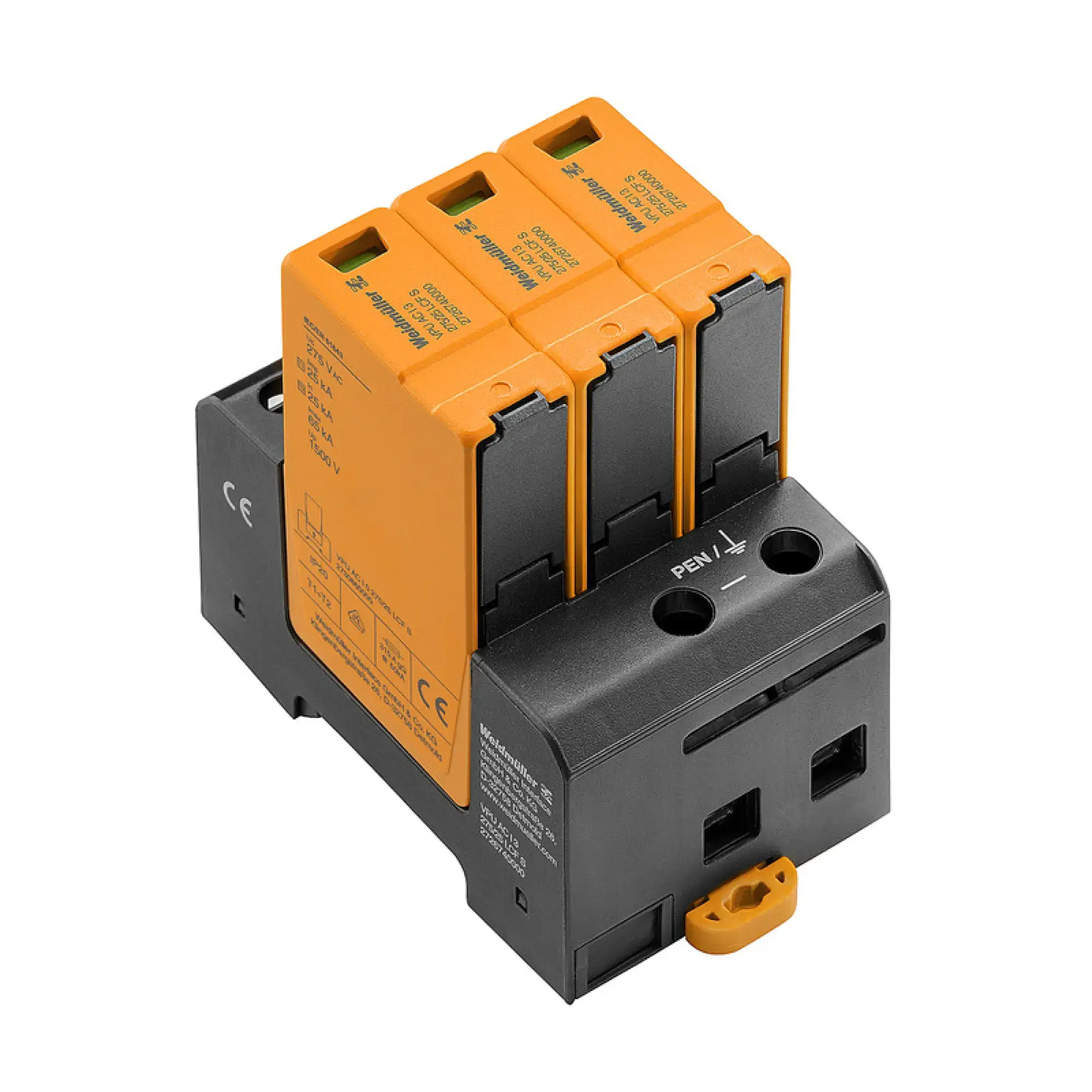 Weidmüller 2726740000 Surge voltage arrester (power supply systems), without telecomm. contact, Leakage-current-free, Surge protection, Type I + II, Low voltage network: T (img_001) Weidmüller 2726740000 Surge voltage arrester (power supply systems), without telecomm. contact, Leakage-current-free, Surge protection, Type I + II, Low voltage network: T (img_001)