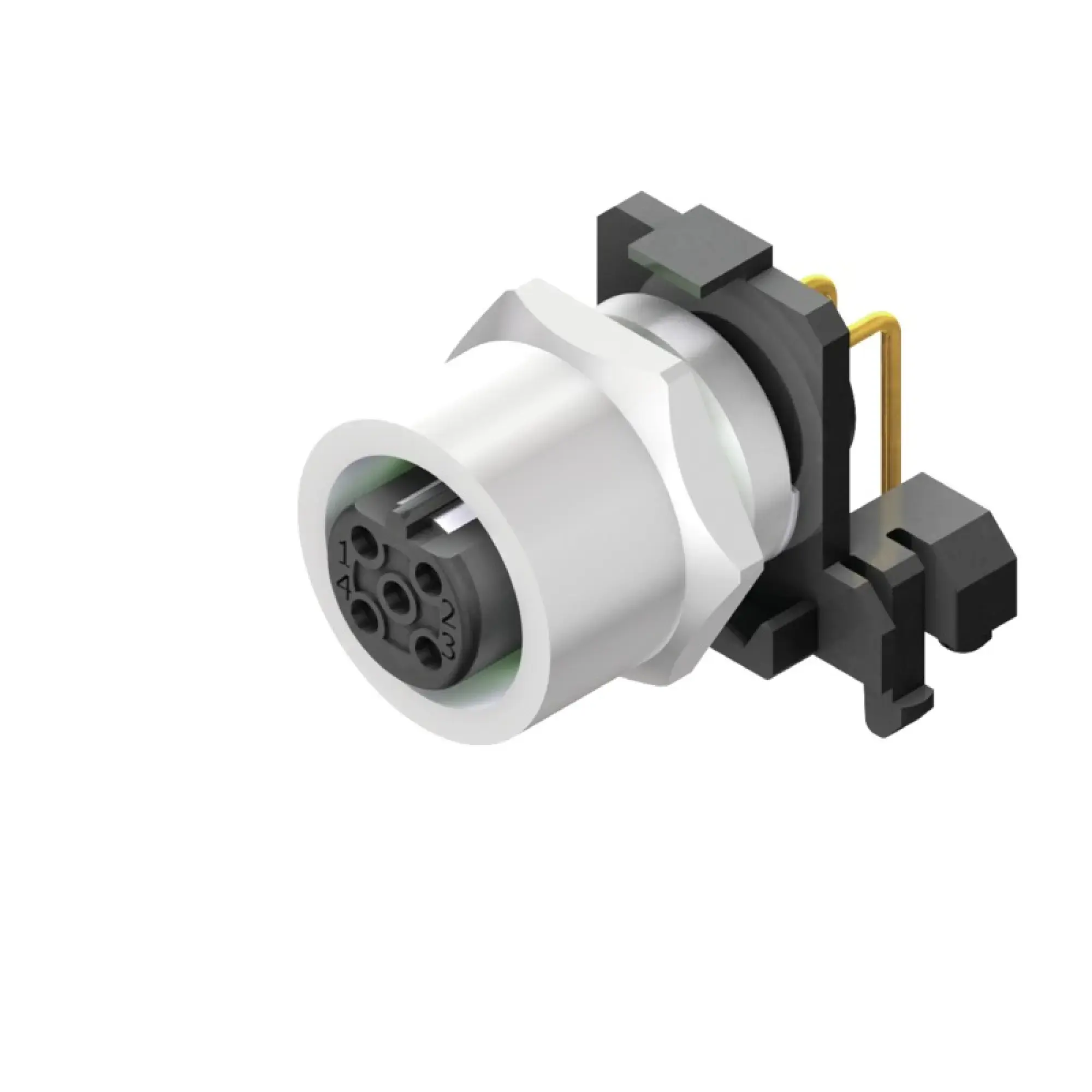 Weidmüller 2424260000 Circular plug connector, installation (PCB connection system), M12, Number of poles: 4, Front mounting, M 12 (img_001) Weidmüller 2424260000 Circular plug connector, installation (PCB connection system), M12, Number of poles: 4, Front mounting, M 12 (img_001)