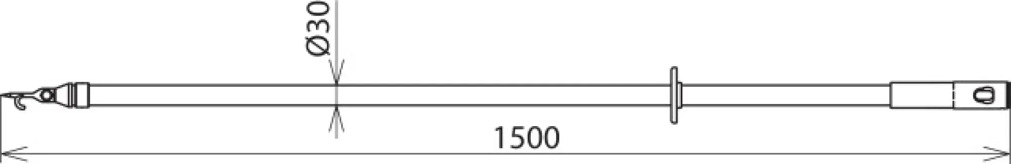 Dehn 758085 Discharge device w. contact a. coupling electrode L 1500mm w. plug-in coupling (img_004) Dehn 758085 Discharge device w. contact a. coupling electrode L 1500mm w. plug-in coupling (img_004)