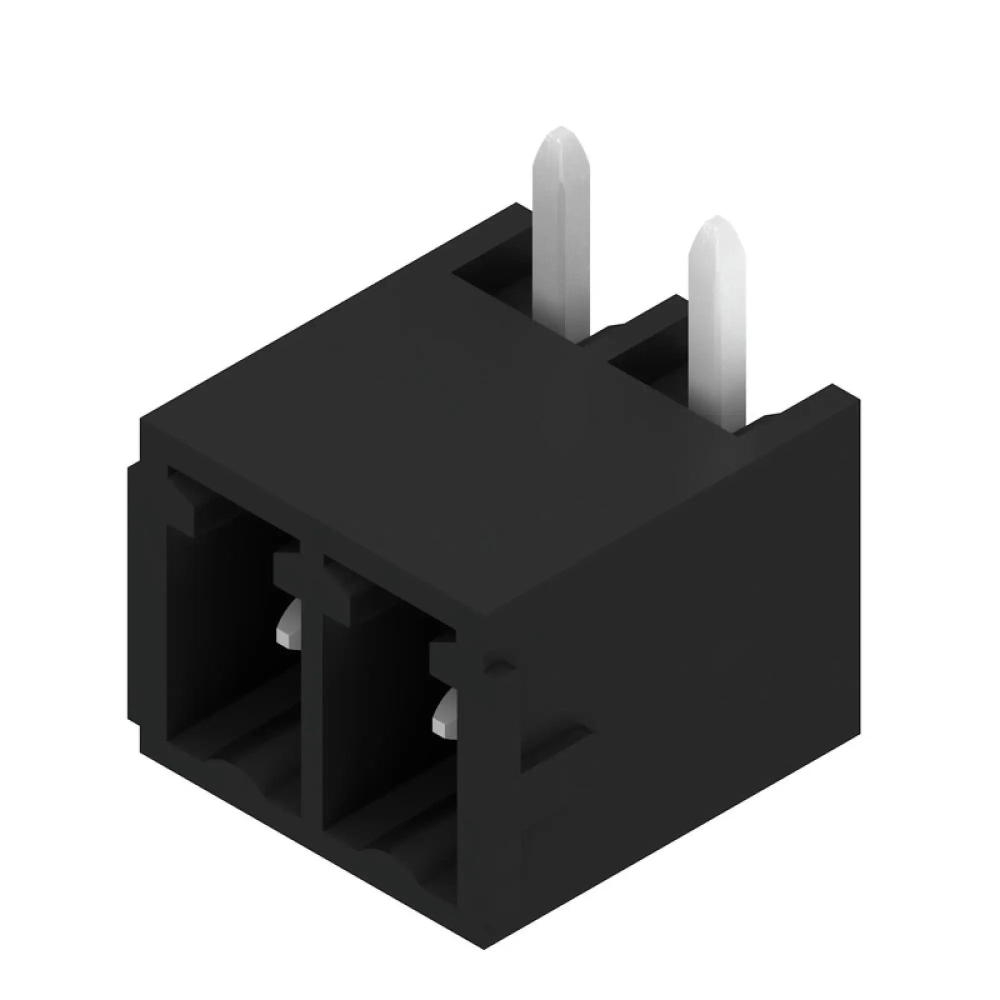 Weidmüller 1036480000 PCB connector (board connection), 160 V, 17.5 A, Pitch in mm: 3.81, Number of poles: 2, THT/THR solder connection, Box (img_001)