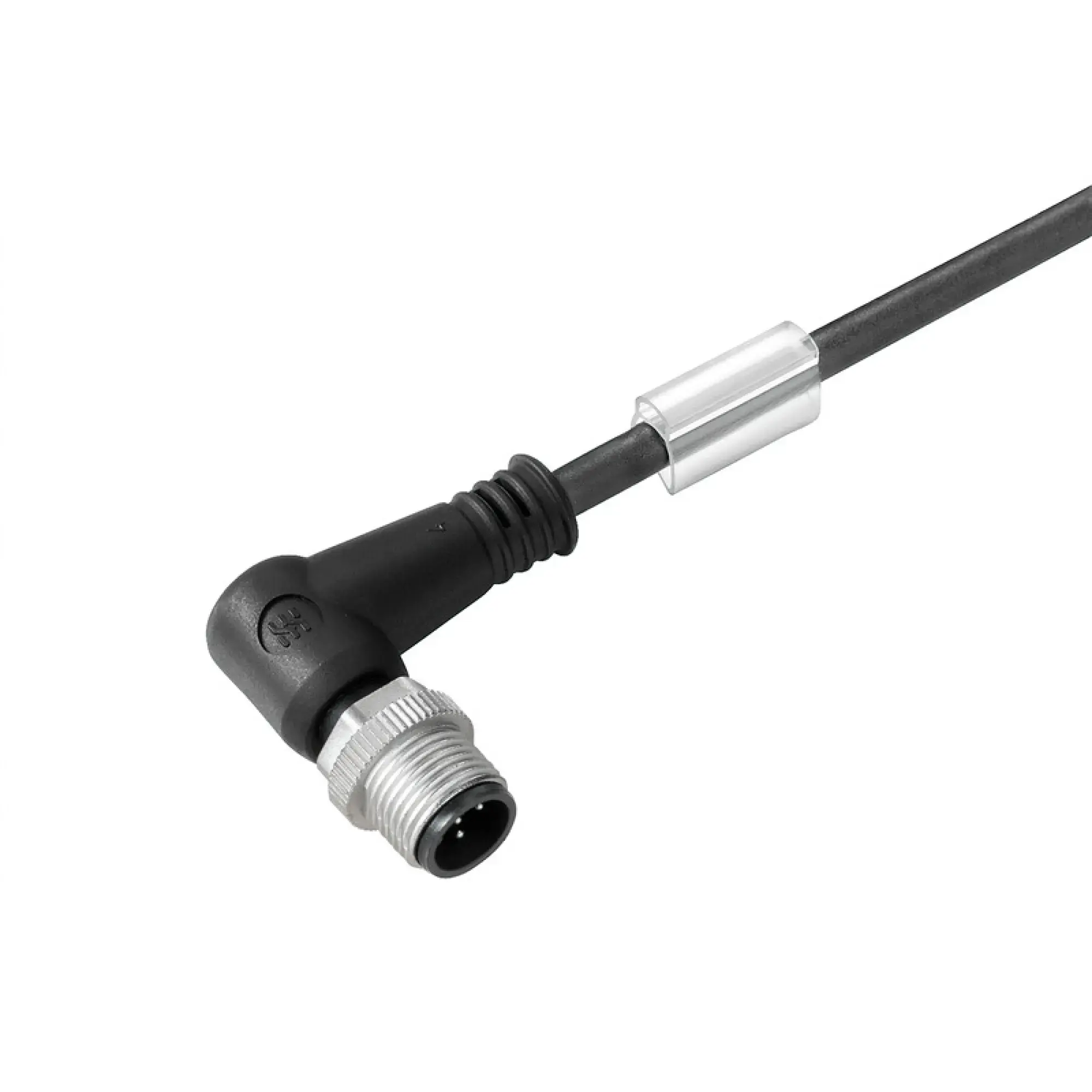 Weidmüller 1021660500 Sensor-actuator Cable (assembled), One end without connector, M12, Number of poles: 5, pin, 90&deg;, LED: No, Cable length: 5 m, Shielded: No (img_001)
