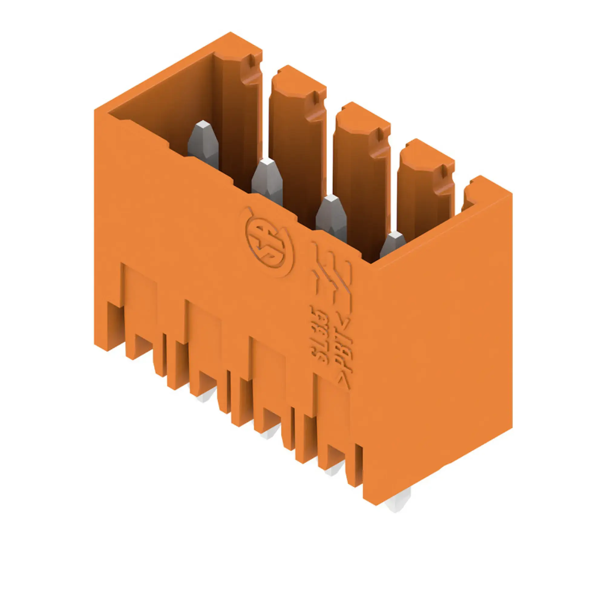 Weidmüller 1604490000 PCB connector (board connection), 160 V, 17 A, Pitch in mm: 3.50, Number of poles: 4, THT solder connection, Box (img_001)