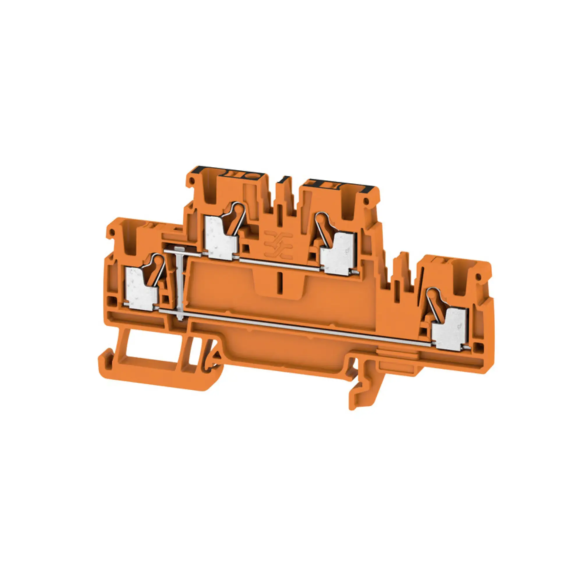 Weidmüller 1547670000 Multi-tier modular terminal, PUSH IN, orange, 2.5 mm², 800 V, 800 V, Number of connections: 4, Number of levels: 2, TS 35, V-0, Wemid (img_001) Weidmüller 1547670000 Multi-tier modular terminal, PUSH IN, orange, 2.5 mm², 800 V, 800 V, Number of connections: 4, Number of levels: 2, TS 35, V-0, Wemid (img_001)