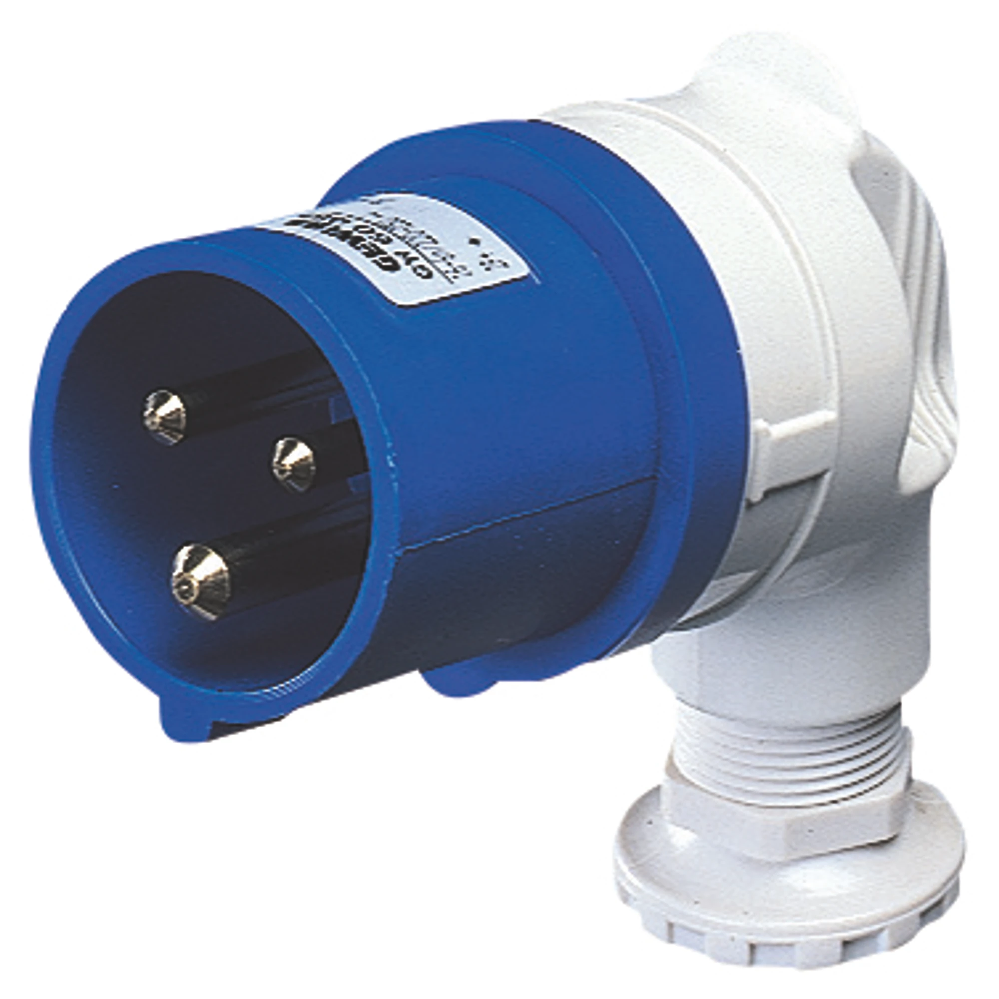 GEWISS GW60085 90° PLUG - IP44 - 2P+E 16A 200-250V 50/60HZ - BLUE - 6H - SCREW WIRING (img_001)