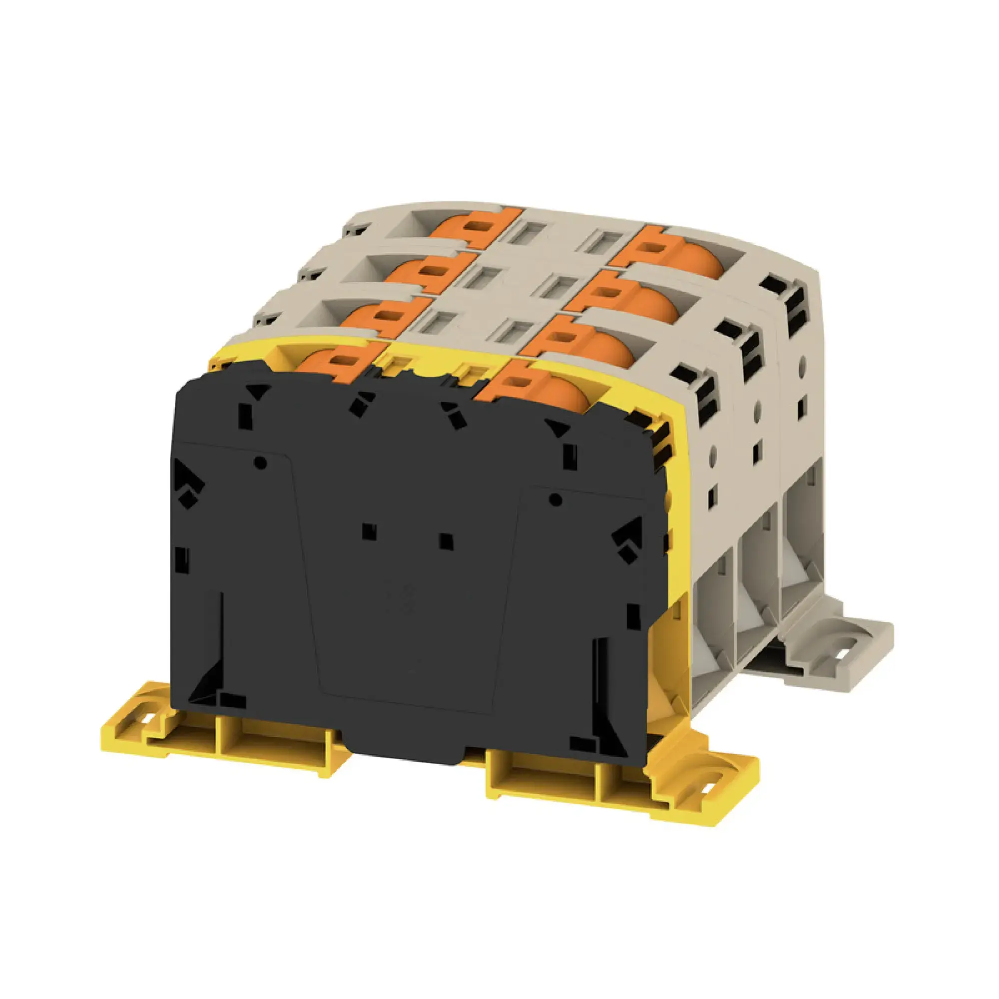 Weidmüller 2728820000 Feed-through terminal block, PUSH IN, dark beige, 150 mm², 309 A, 1000 V, Number of connections: 8 A2C 150/185 3FT-FE-DM (img_001)