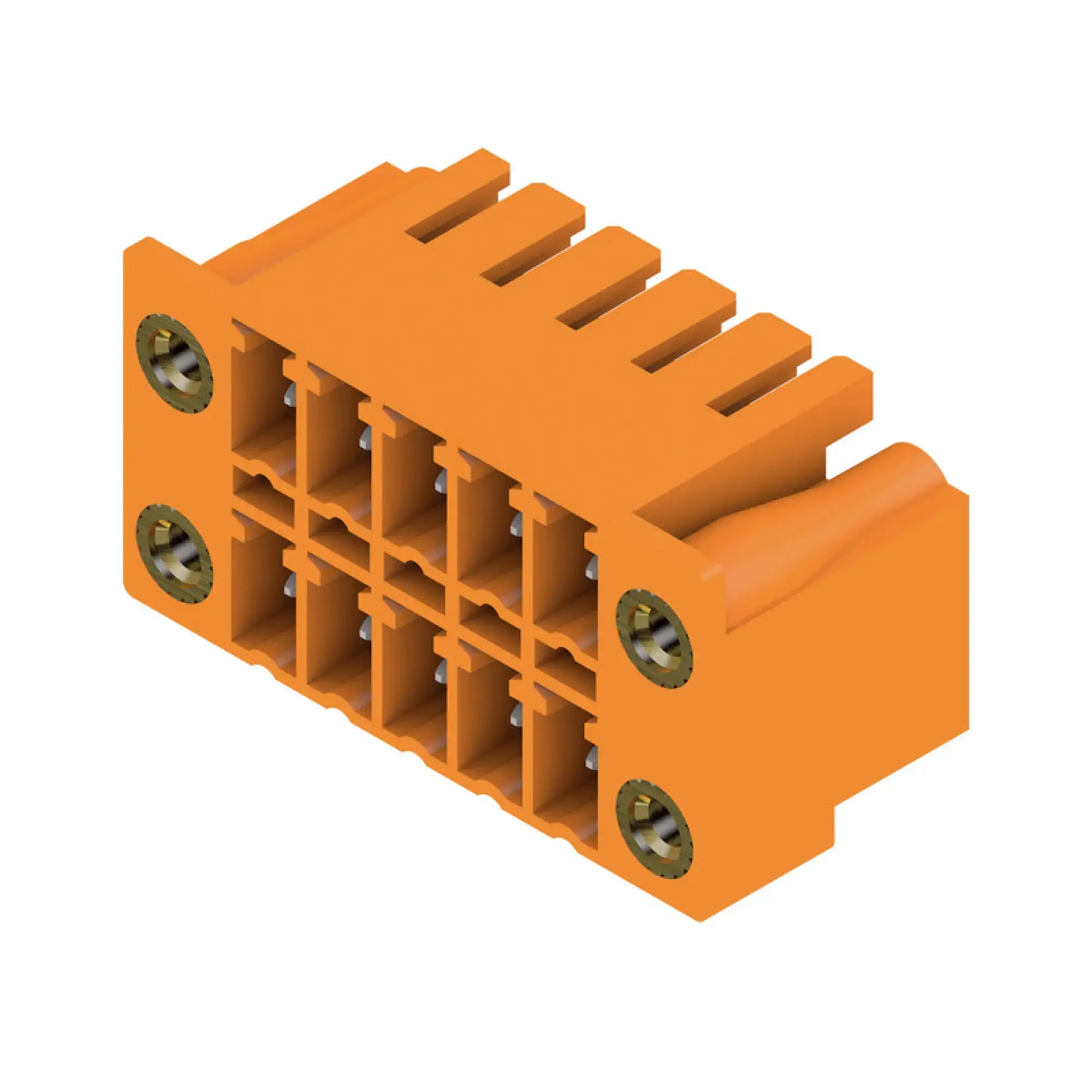 Weidmüller 1040990000 PCB connector (board connection), 160 V, 17.5 A, Pitch in mm: 3.81, Number of poles: 10, THT solder connection, Box (img_001)