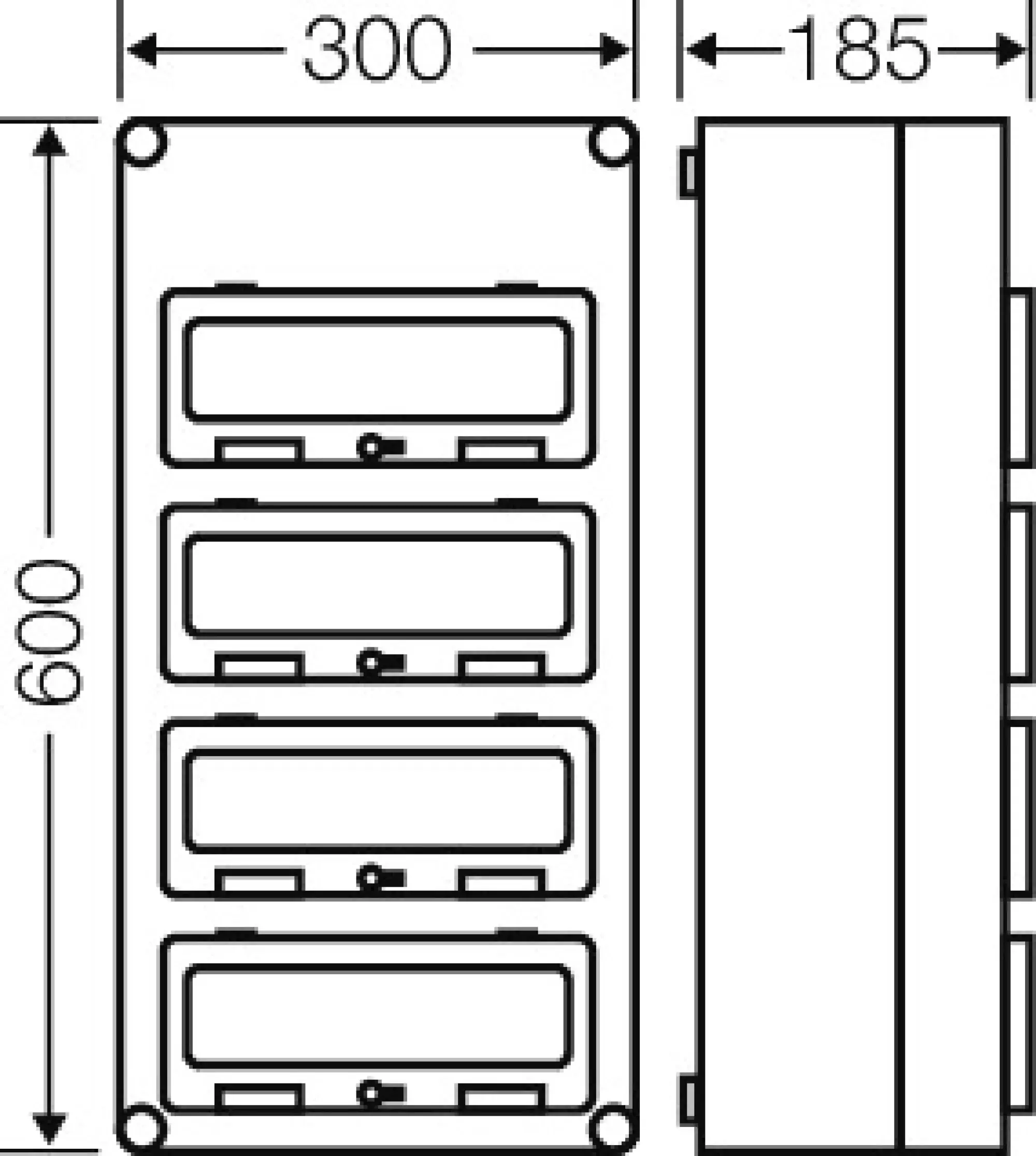 Hensel 2000614 Mi-Automatengehäuse, 48 TE, mit 4 Klappdeckeln, o. PE- und N-Klemmen Mi 1445 (img_002) Hensel 2000614 Mi-Automatengehäuse, 48 TE, mit 4 Klappdeckeln, o. PE- und N-Klemmen Mi 1445 (img_002)