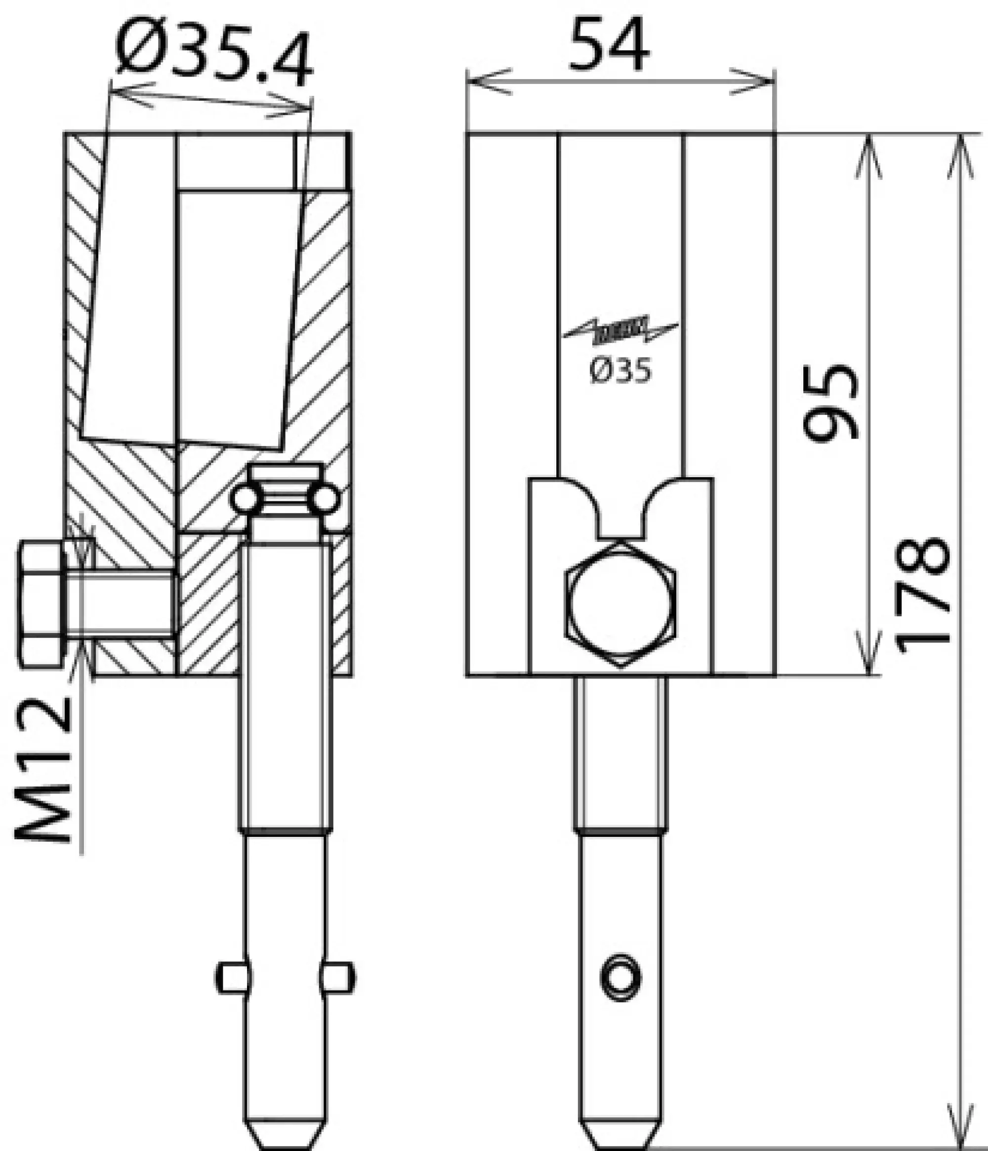 Dehn 715312 Round bolt clamp D 35mm with T pin shaft for cables 16-150mm² (img_002)