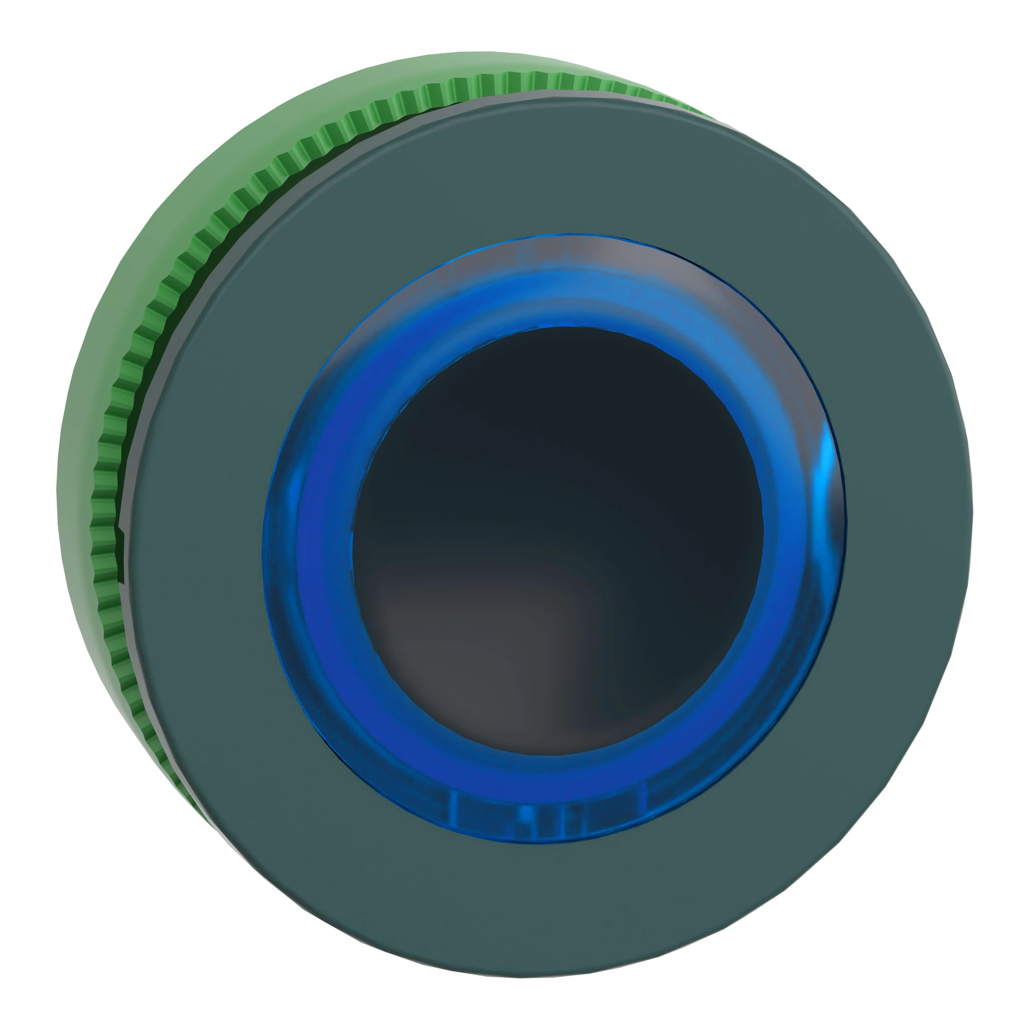 Schneider Electric ZB5FW963 Illuminated Push Button, Front Element, Harmony XB5F, Plastic, 30mm, Blue, for Universal LED, Illuminated Ring (img_001)