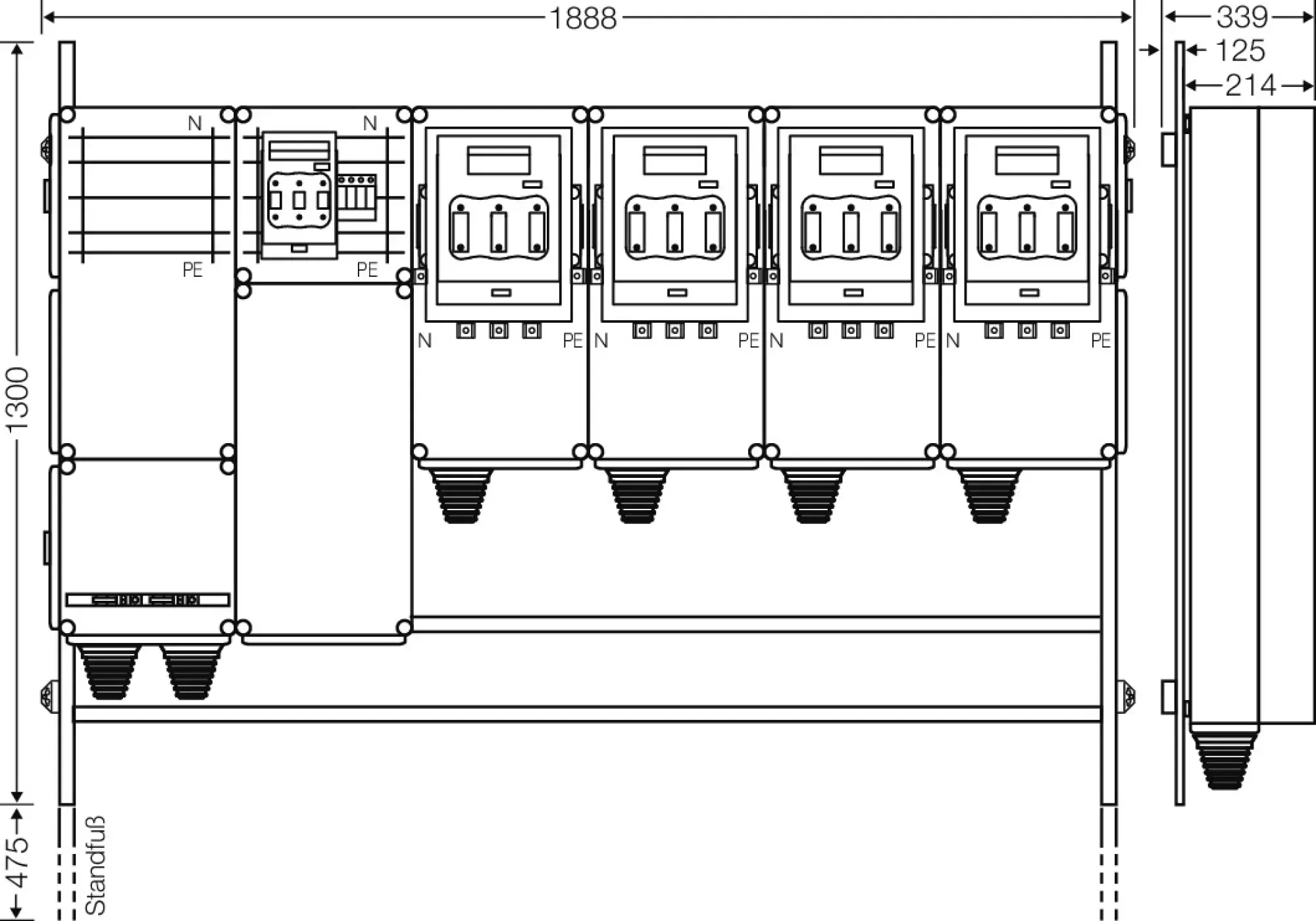 Hensel 65000166 Ladeverteiler für bis zu 4 Abgänge à 140kW Mi EV 140kW 4001 (img_002) Hensel 65000166 Ladeverteiler für bis zu 4 Abgänge à 140kW Mi EV 140kW 4001 (img_002)