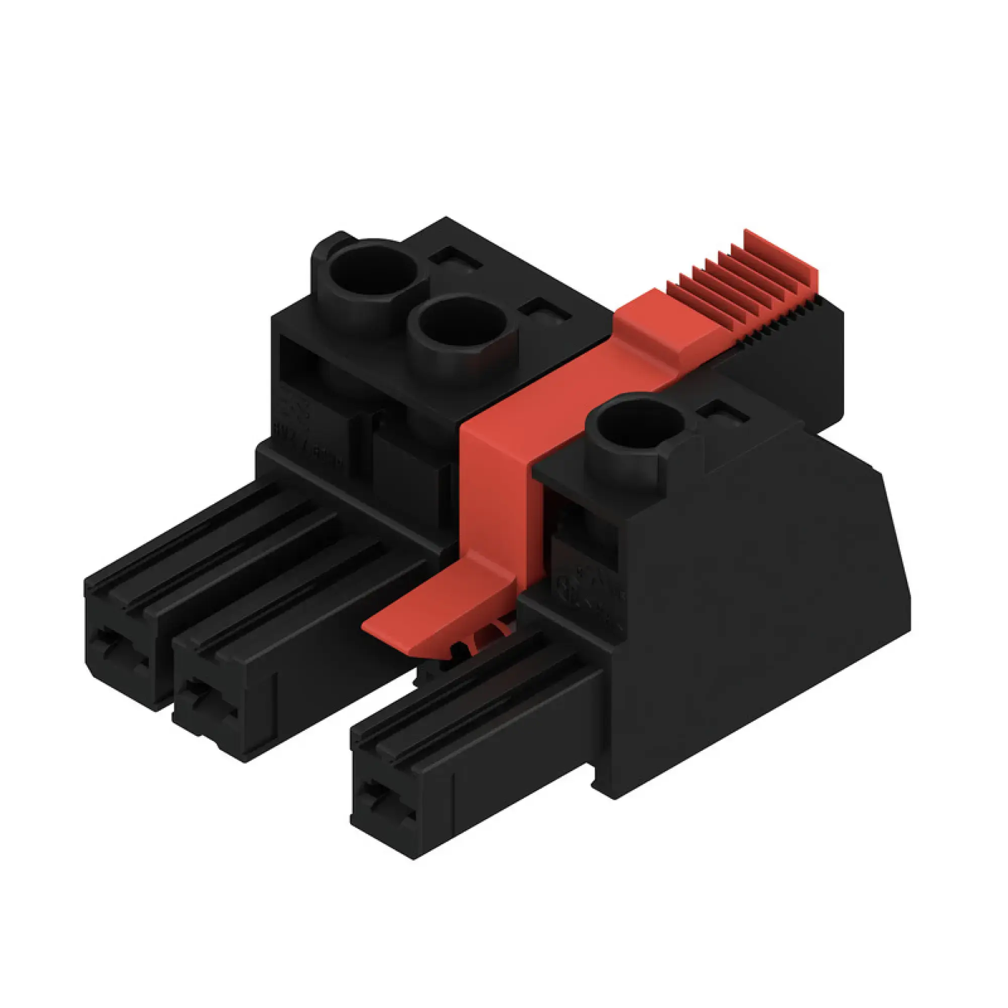 Weidmüller 1156720000 PCB connector (wire connection), 1000 V, 57 A, Pitch in mm: 7.62, 10 mm², Number of poles: 3, Clamping yoke connection, Box (img_001)
