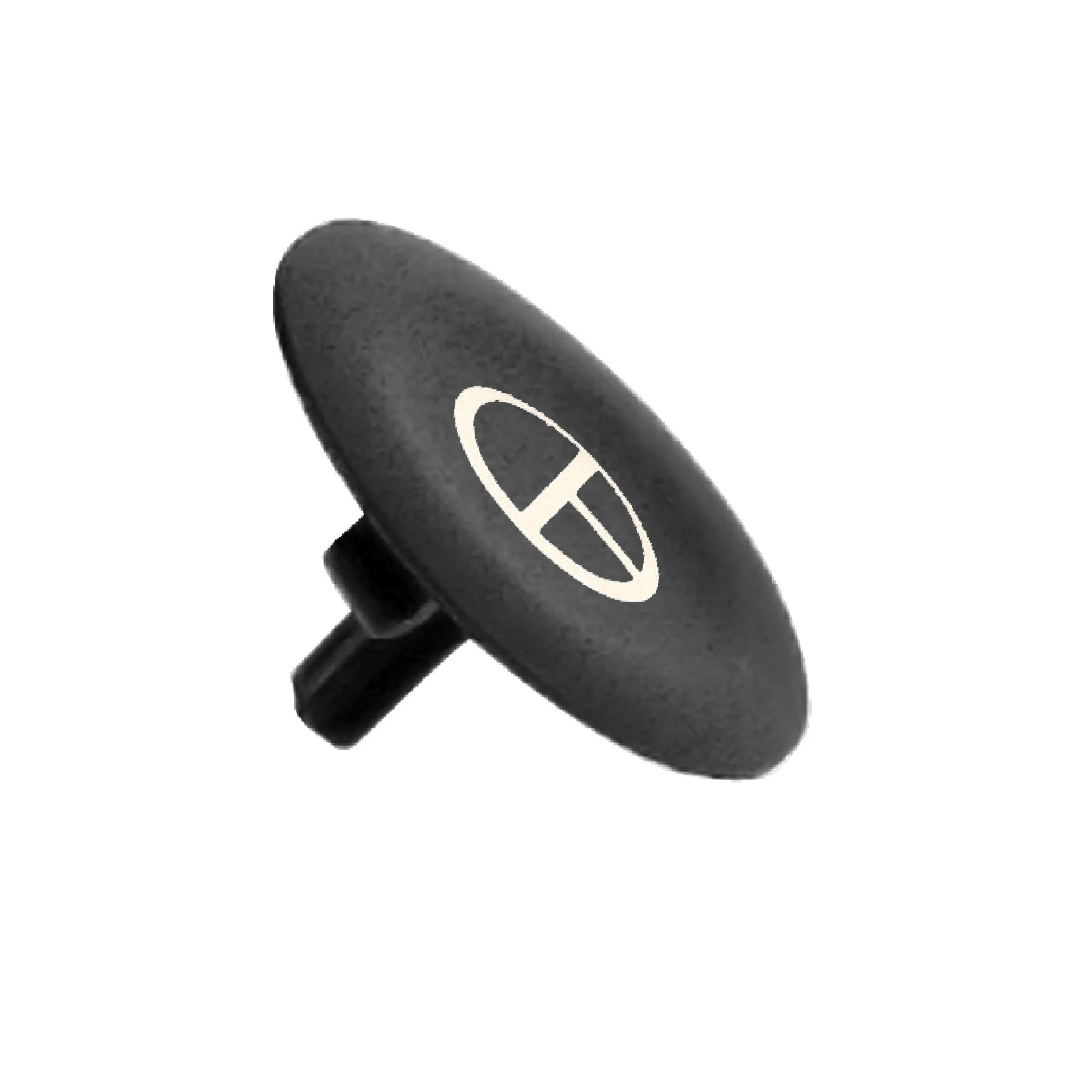 Schneider Electric ZBA245 Pushbutton, black, inscription T, white, for front element round, flat pressure. (img_001)