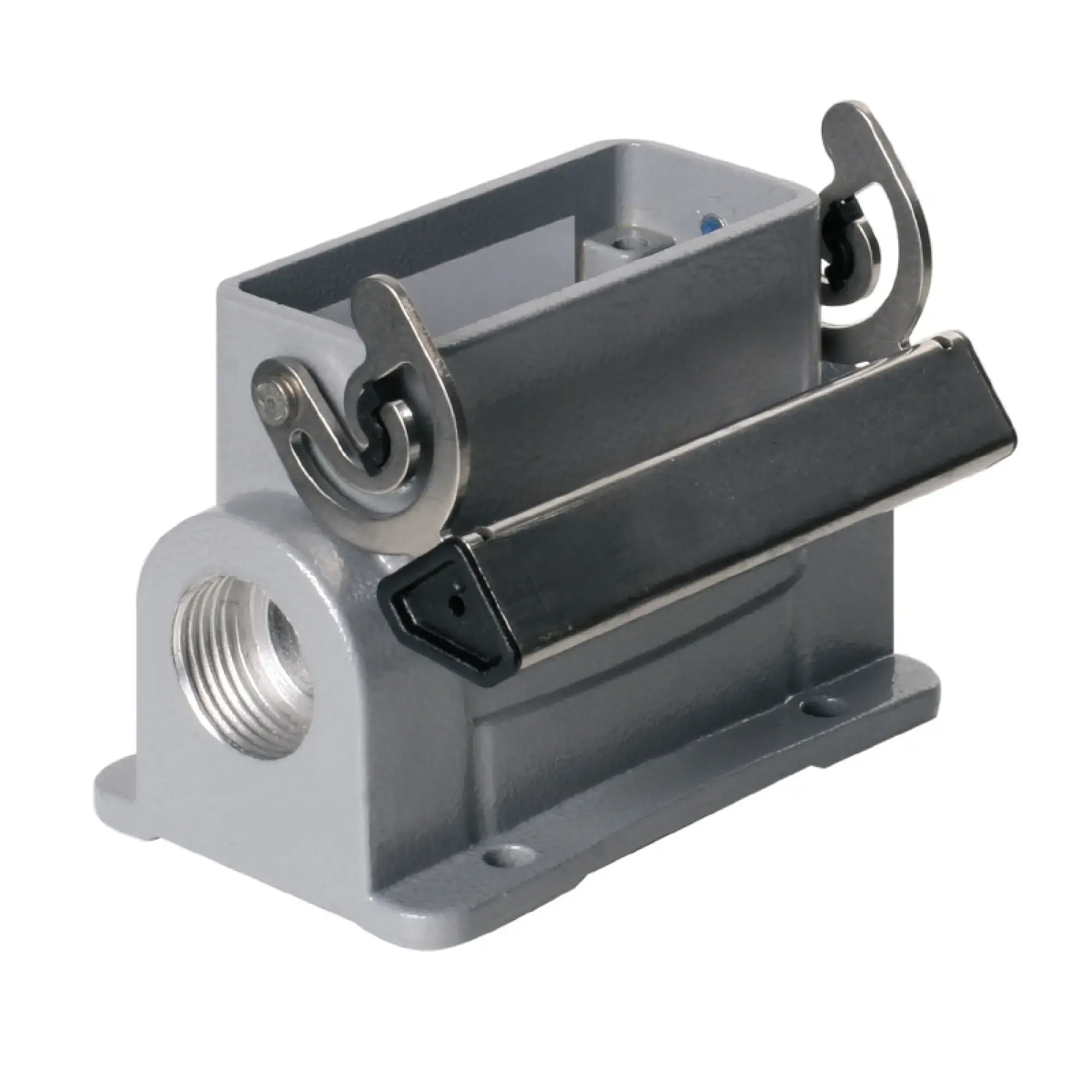 Weidmüller 1664190000 Housing (industry plug-in connectors), Base housing, End-locking clamp, lower side, Size: 2, IP65 (in plugged condition) (img_001)