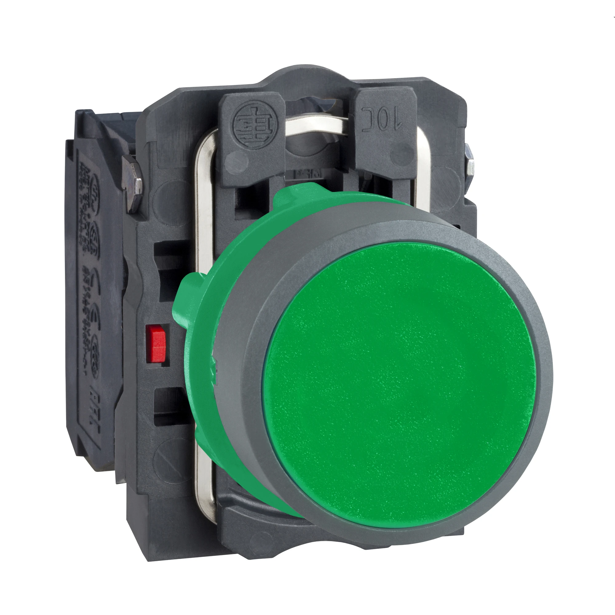 Schneider Electric XB5AA35C0 Pushbutton, Harmony XB5, plastic, light grey, green, unlabelled, 22mm, momentary, 1NC + 1NO (img_001) Schneider Electric XB5AA35C0 Pushbutton, Harmony XB5, plastic, light grey, green, unlabelled, 22mm, momentary, 1NC + 1NO (img_001)