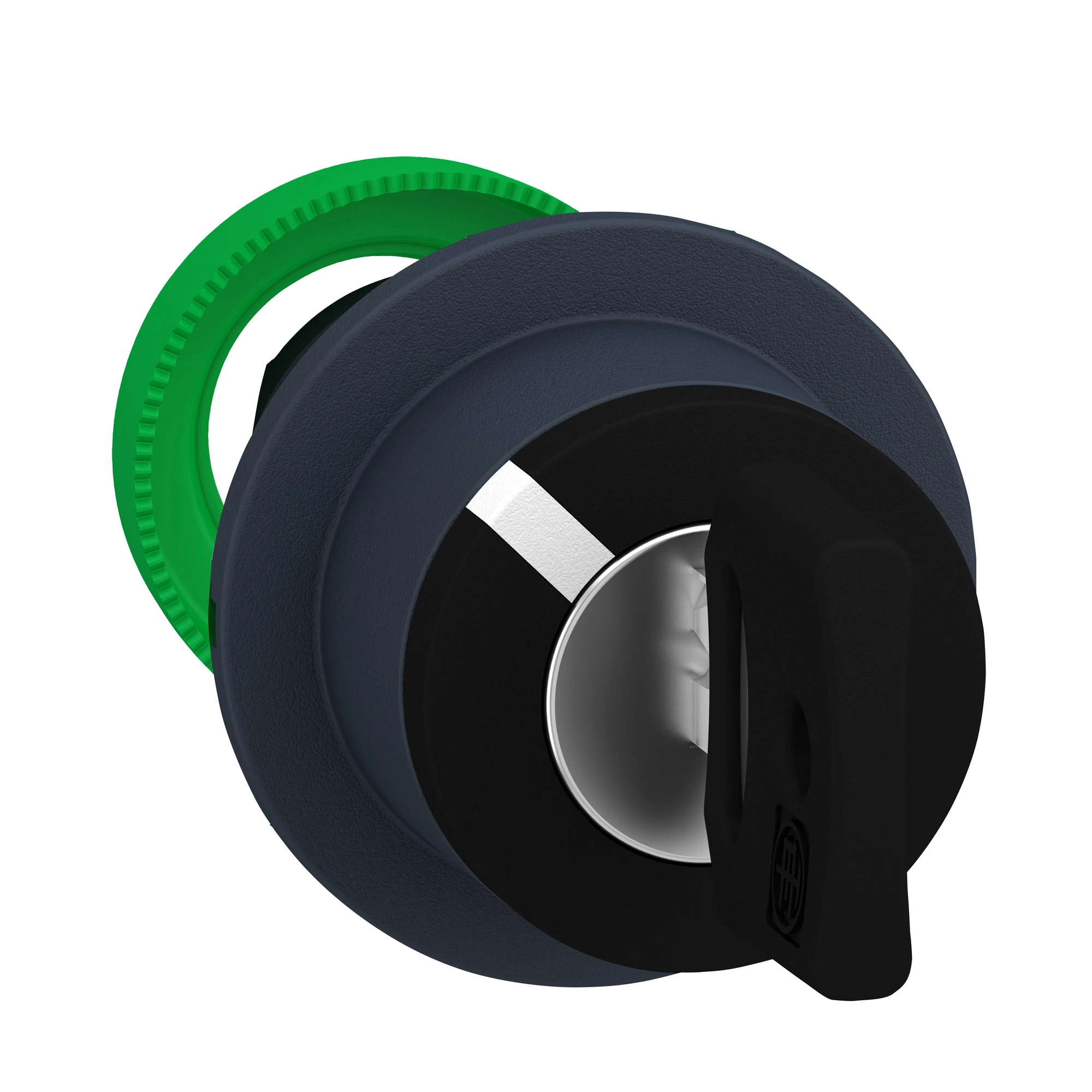 Schneider Electric ZB5FG2 Key switch, front element, Harmony XB5F, plastic, 30mm, black, 2 positions, latching (img_001)