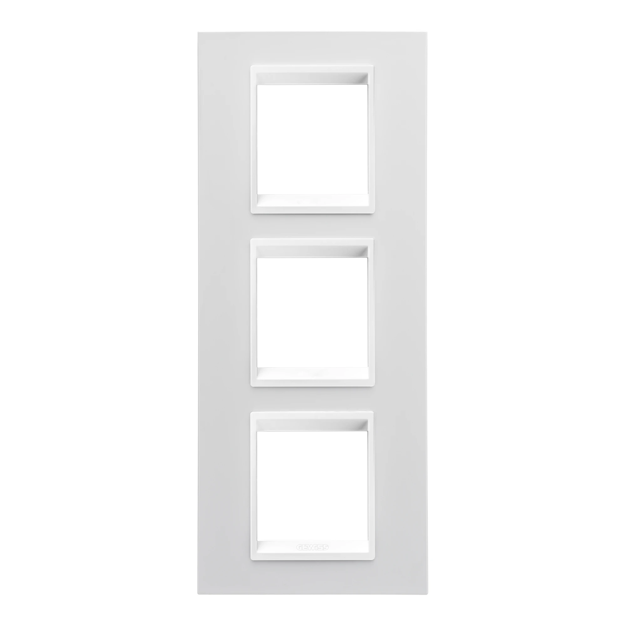 GEWISS GW16227YB LUX INTERNATIONAL PLATE - IN TECHNOPOLYMER - 2+2+2 MODULES VERTICAL - WHITE MONOCHROME - CHORUSMART (img_001) GEWISS GW16227YB LUX INTERNATIONAL PLATE - IN TECHNOPOLYMER - 2+2+2 MODULES VERTICAL - WHITE MONOCHROME - CHORUSMART (img_001)