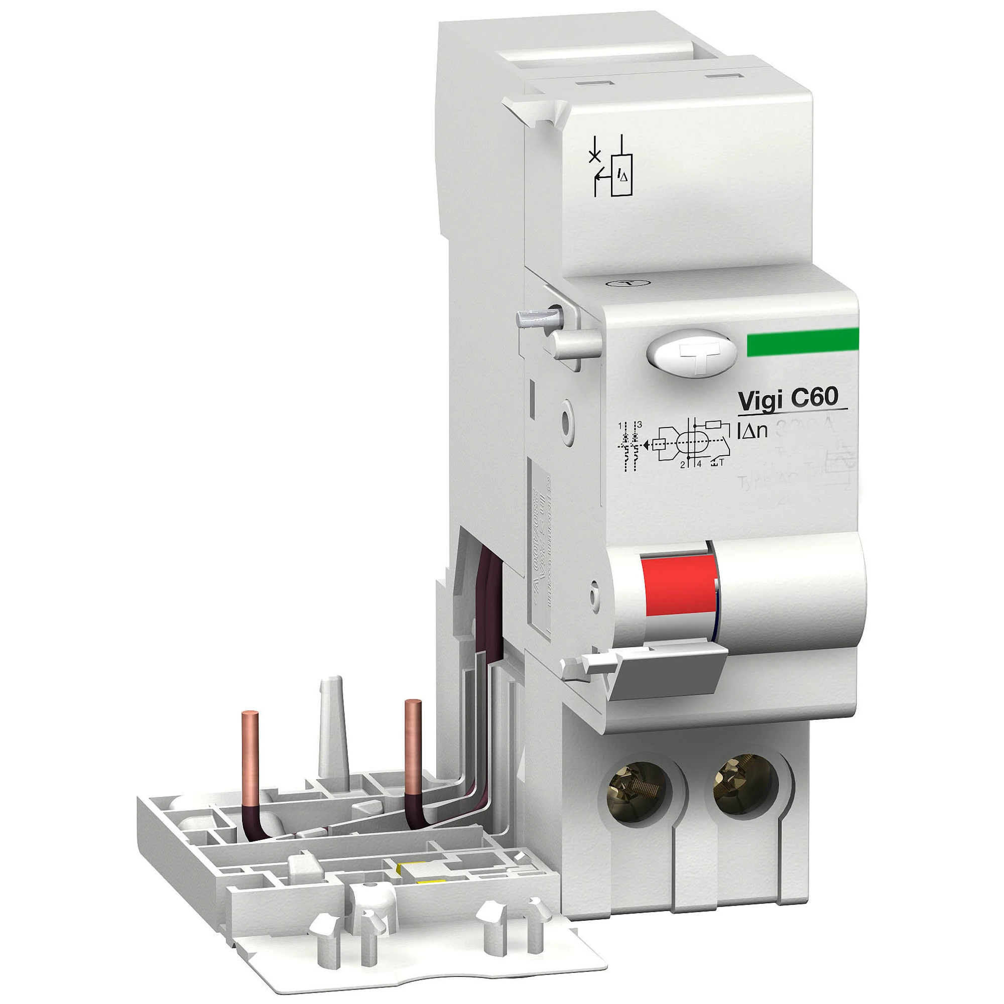 Schneider Electric M9V31263 Multi 9 OEM Vigi C60 2-Pole 63A 30mA Type Si for Circuit Breaker C60 (img_001)