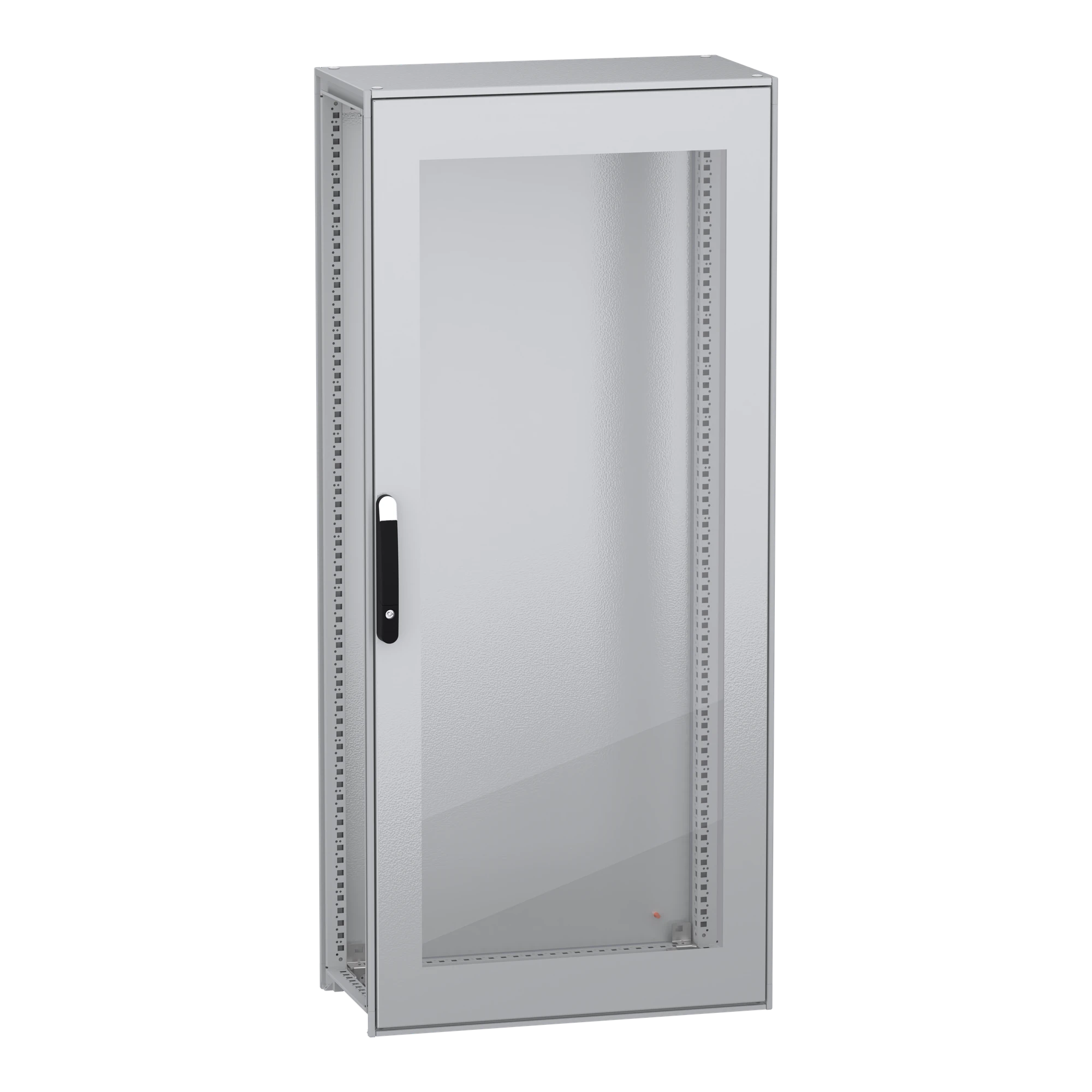 Schneider Electric NSYSFN18840T Floor-standing enclosure, PanelSeT SFN, made of decarbonized steel, without mounting plate, glass door, mounted, 1800x800x400mm, IP55 (img_001)