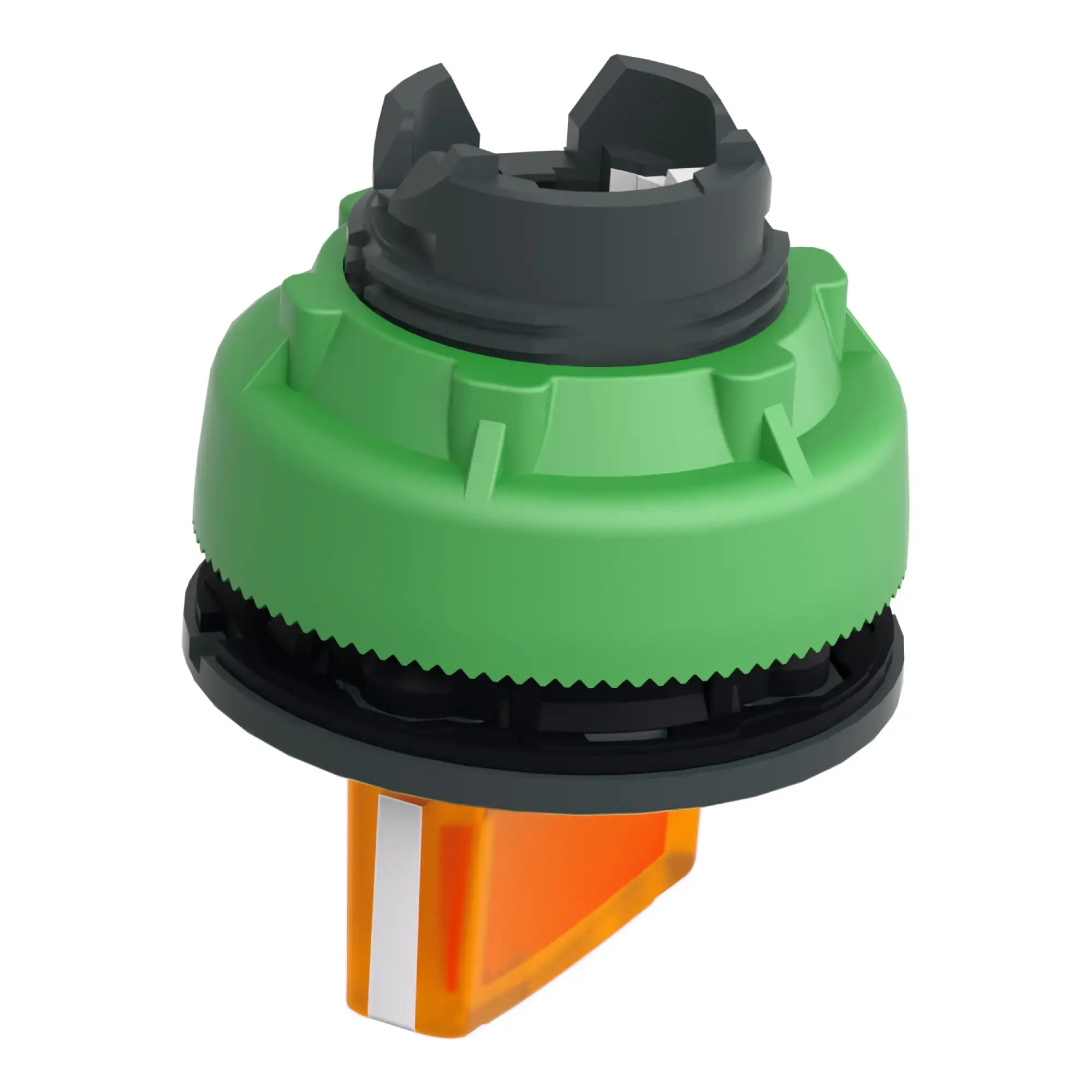 Schneider Electric ZB5FK1253 Illuminated selector switch, front element, Harmony XB5F, plastic, 30mm, orange, for universal LED, 2 positions, latching (img_014)