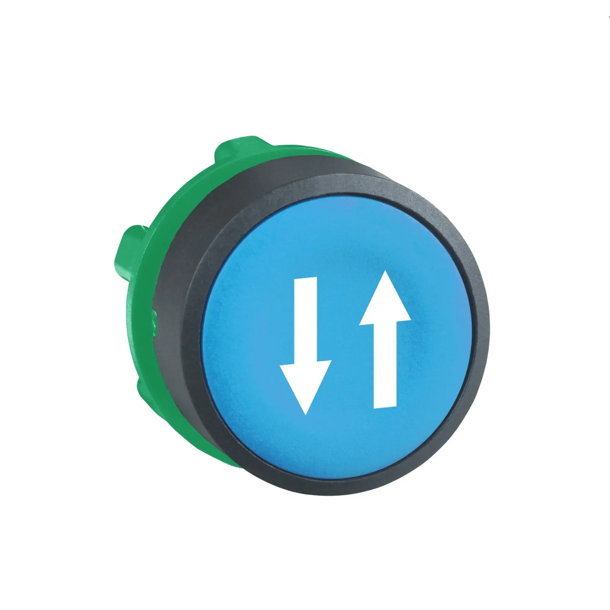 Schneider Electric ZB5AA650 Pushbutton, Front Element, Harmony XB5, Plastic, 22mm, Blue, Labeled Arrows Up Down, Momentary (img_009) Schneider Electric ZB5AA650 Pushbutton, Front Element, Harmony XB5, Plastic, 22mm, Blue, Labeled Arrows Up Down, Momentary (img_009)