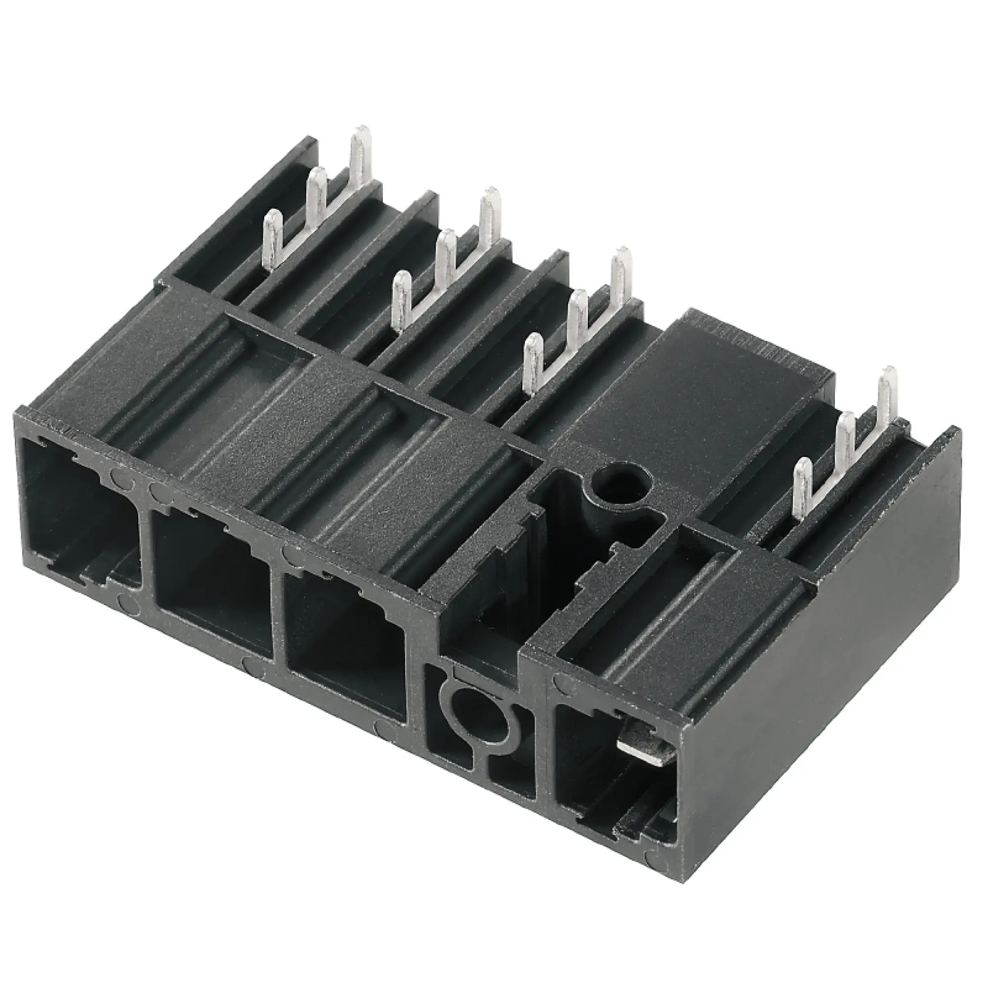 Weidmüller 1157350000 PCB connector (board connection), 1000 V, 78.3 A, Pitch in mm: 10.16, Number of poles: 4, THT solder connection, Box (img_001)
