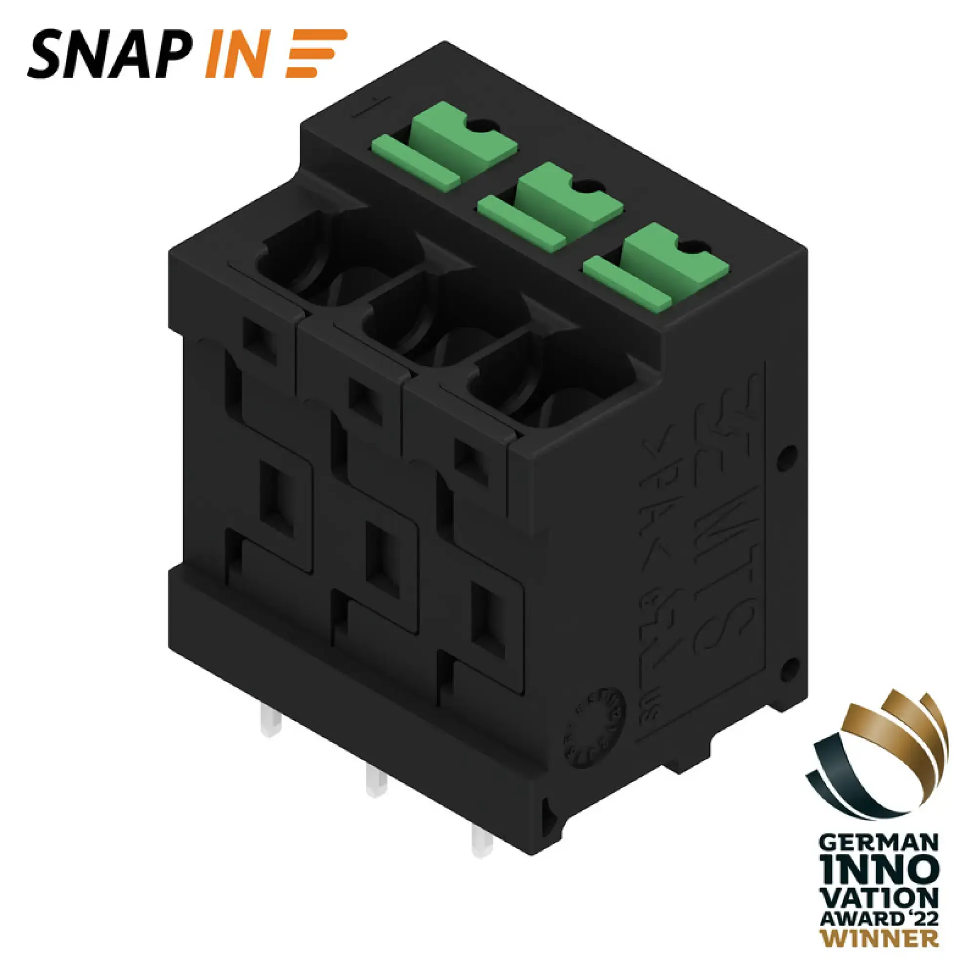 Weidmüller 2913720000 PCB terminal, 320 V, 32 A, Pitch in mm: 5.00, 4 mm², Number of poles: 3, SNAP IN, THT solder connection, 180°, Tube (img_001) Weidmüller 2913720000 PCB terminal, 320 V, 32 A, Pitch in mm: 5.00, 4 mm², Number of poles: 3, SNAP IN, THT solder connection, 180°, Tube (img_001)