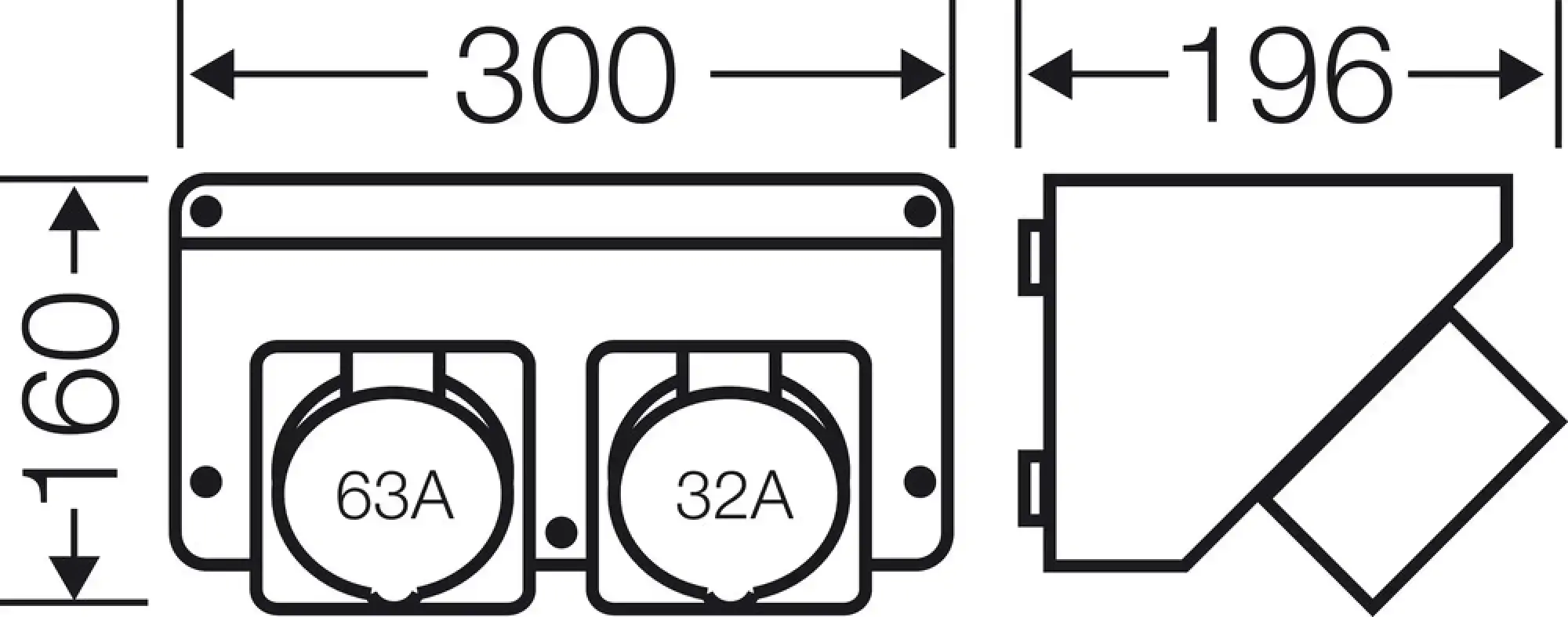 Hensel 20001086 Mi Connection Box, CEE 32A, + CEE 63A, 5p., 400V, 6h Mi CB 14 (img_004) Hensel 20001086 Mi Connection Box, CEE 32A, + CEE 63A, 5p., 400V, 6h Mi CB 14 (img_004)